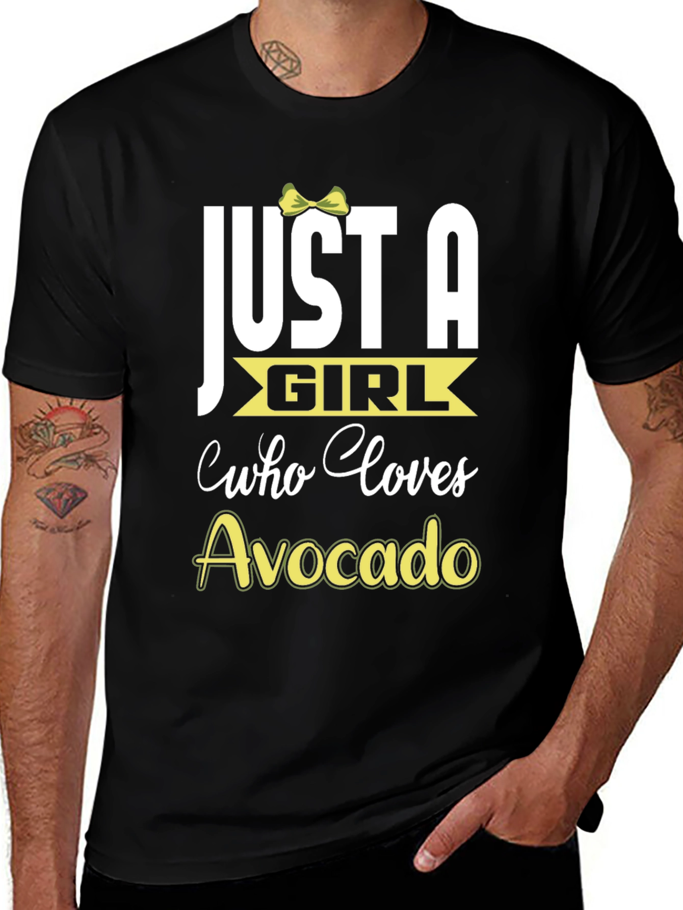 Variant 26 of Avocado Lover T-Shirt - Just a Girl Who Loves Avocados