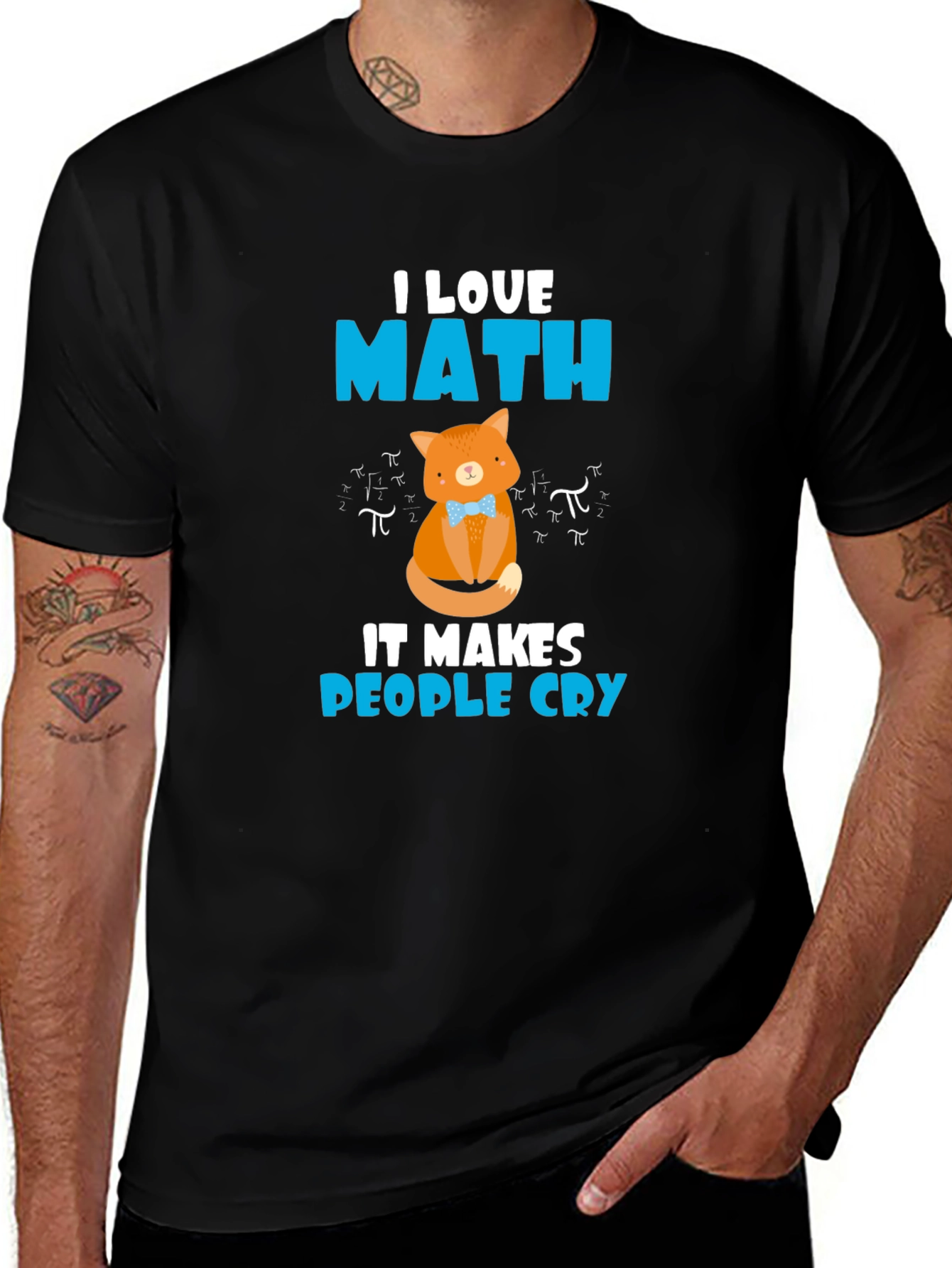 I Love Math T-Shirt, Cat Tee, Math Pun Shirt