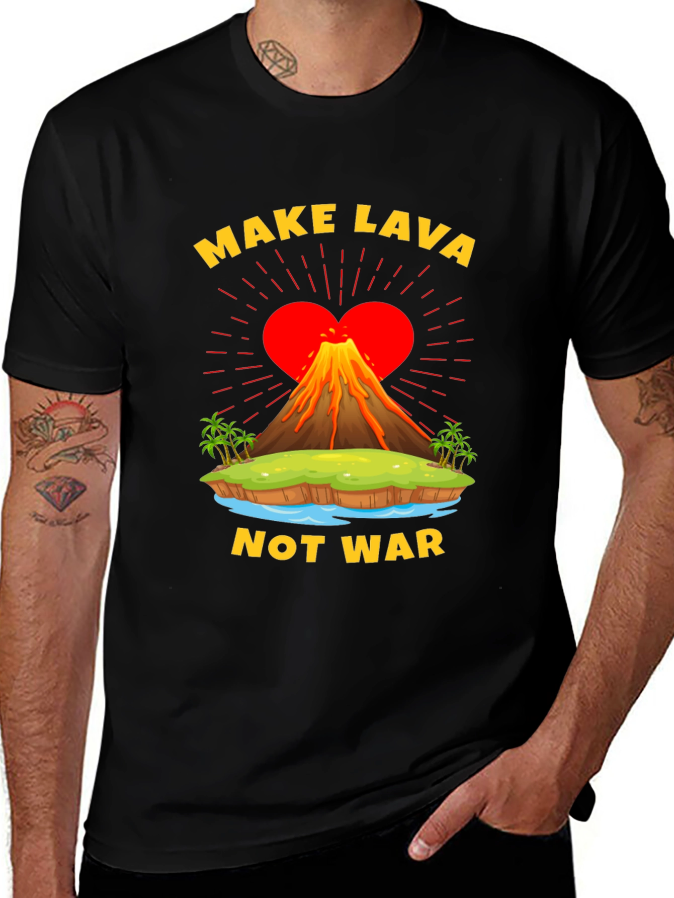 Variant 12 of Make Lava Not War T-Shirt
