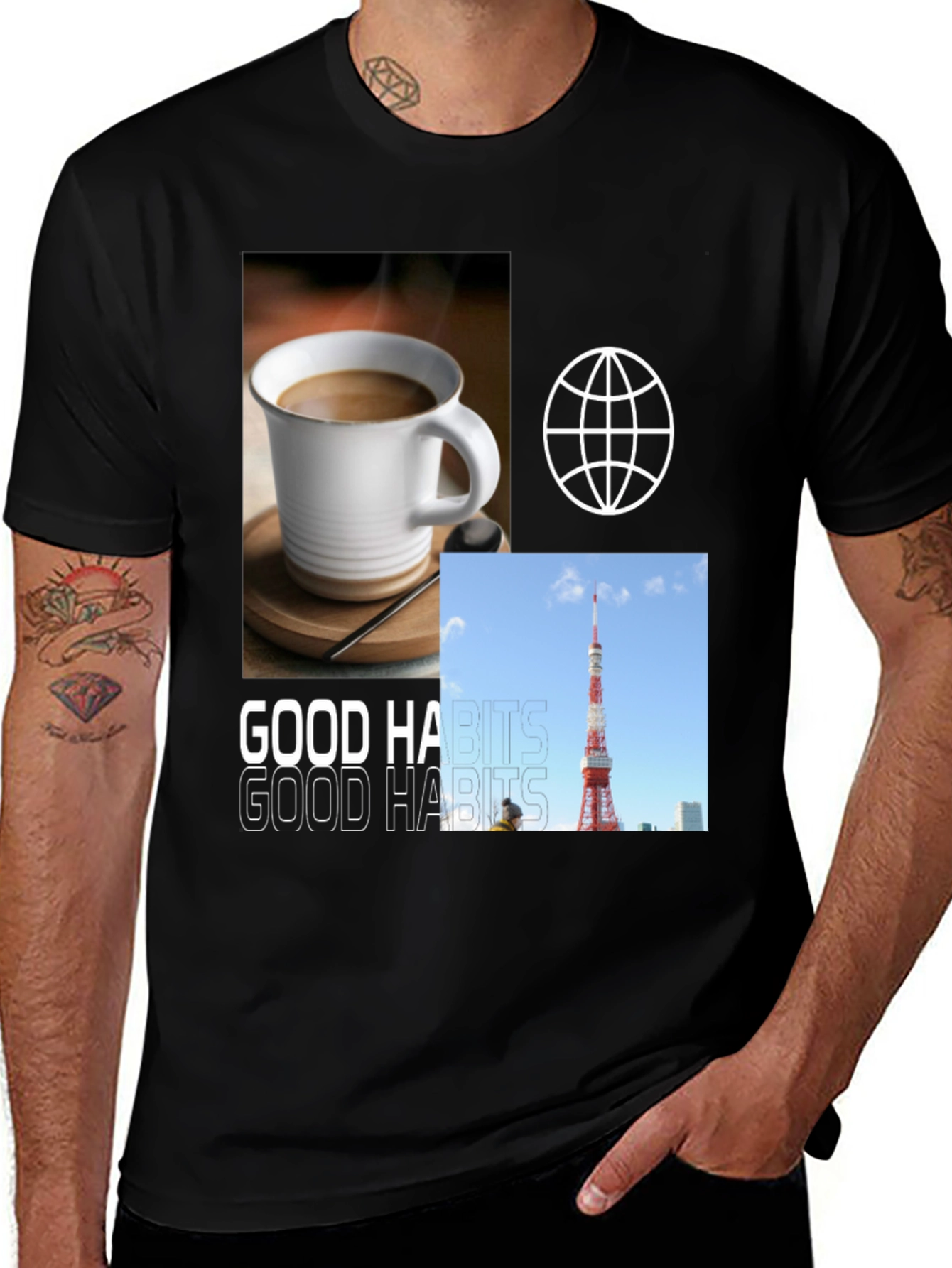 Variant 3 of Good Habits Graphic Tee - Stylish & Comfy