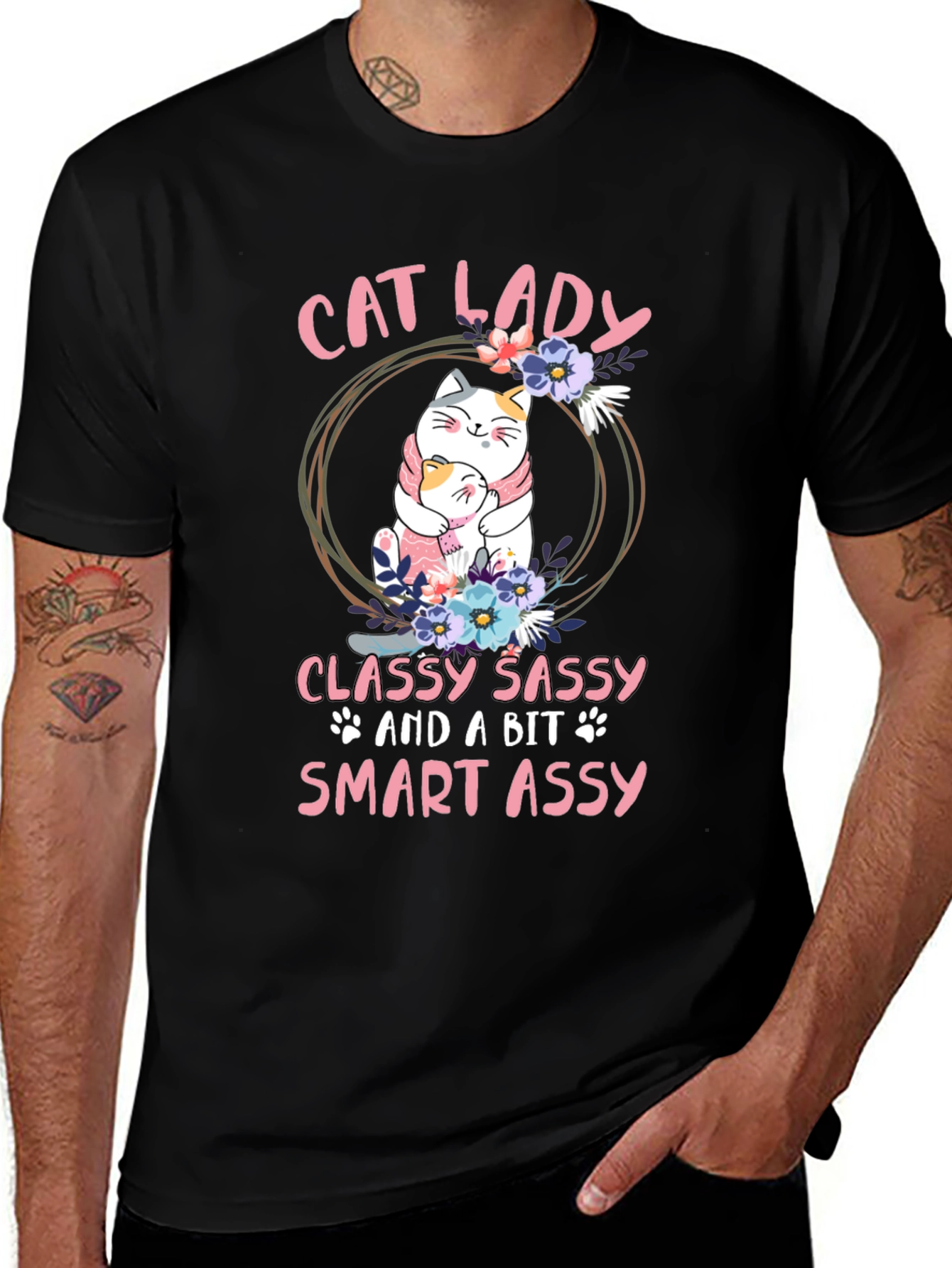 Variant 6 of Cat Lady T-Shirt - Classy Sassy Smart Assy