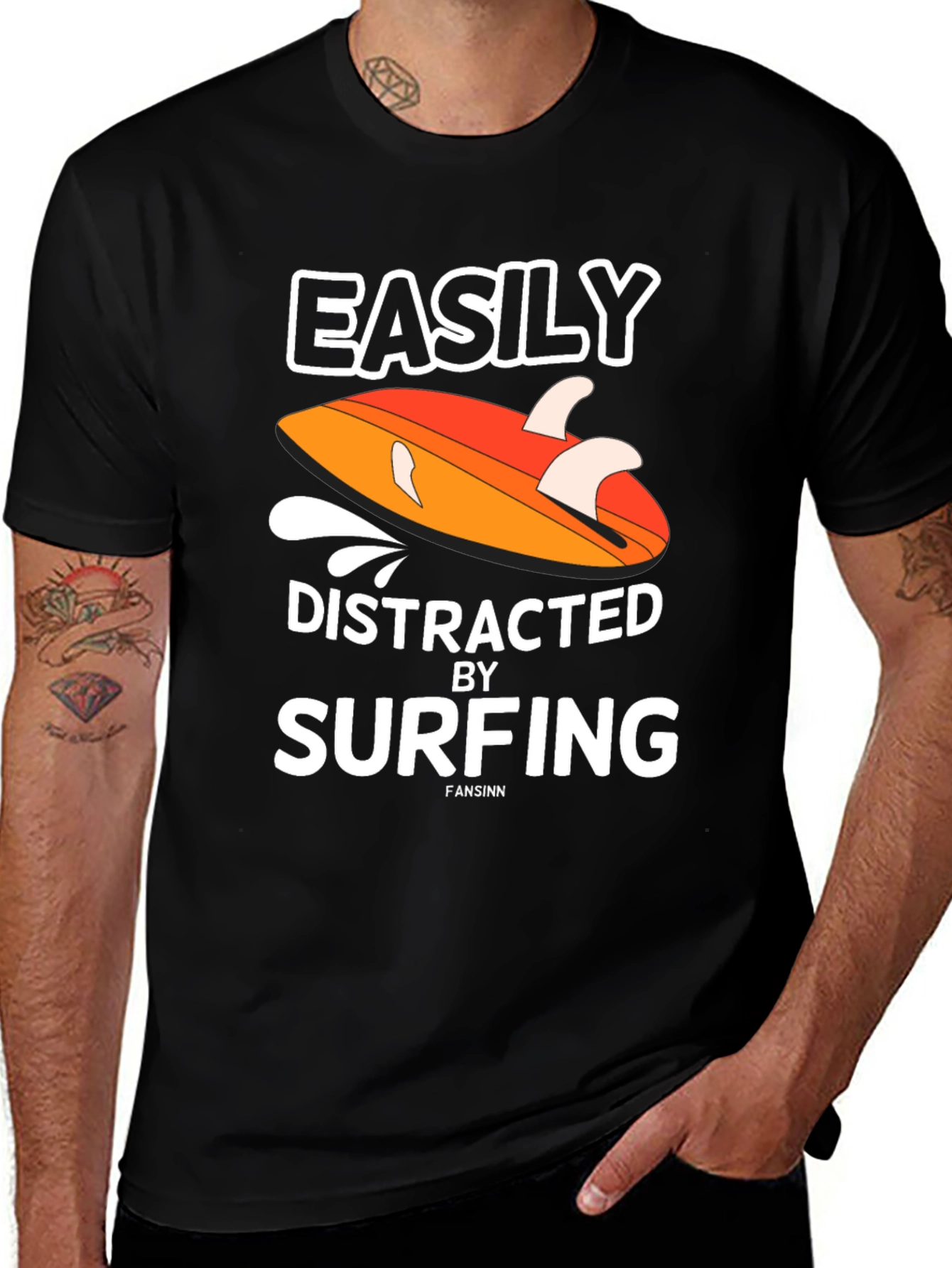 Easily Distracted by Surfing T-Shirt