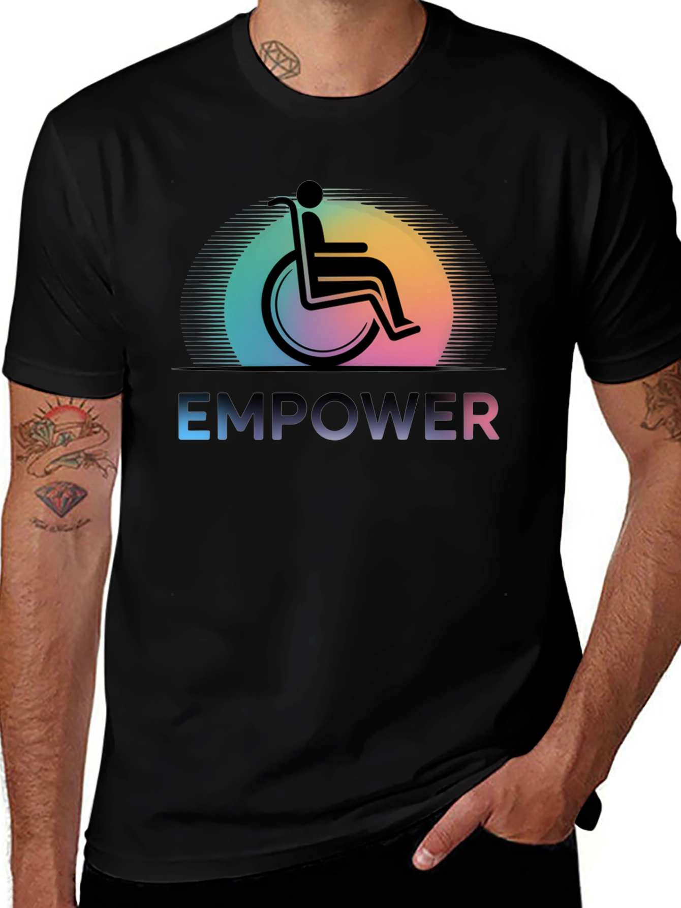 Variant 25 of Empower Unisex T-Shirt - Disability Awareness