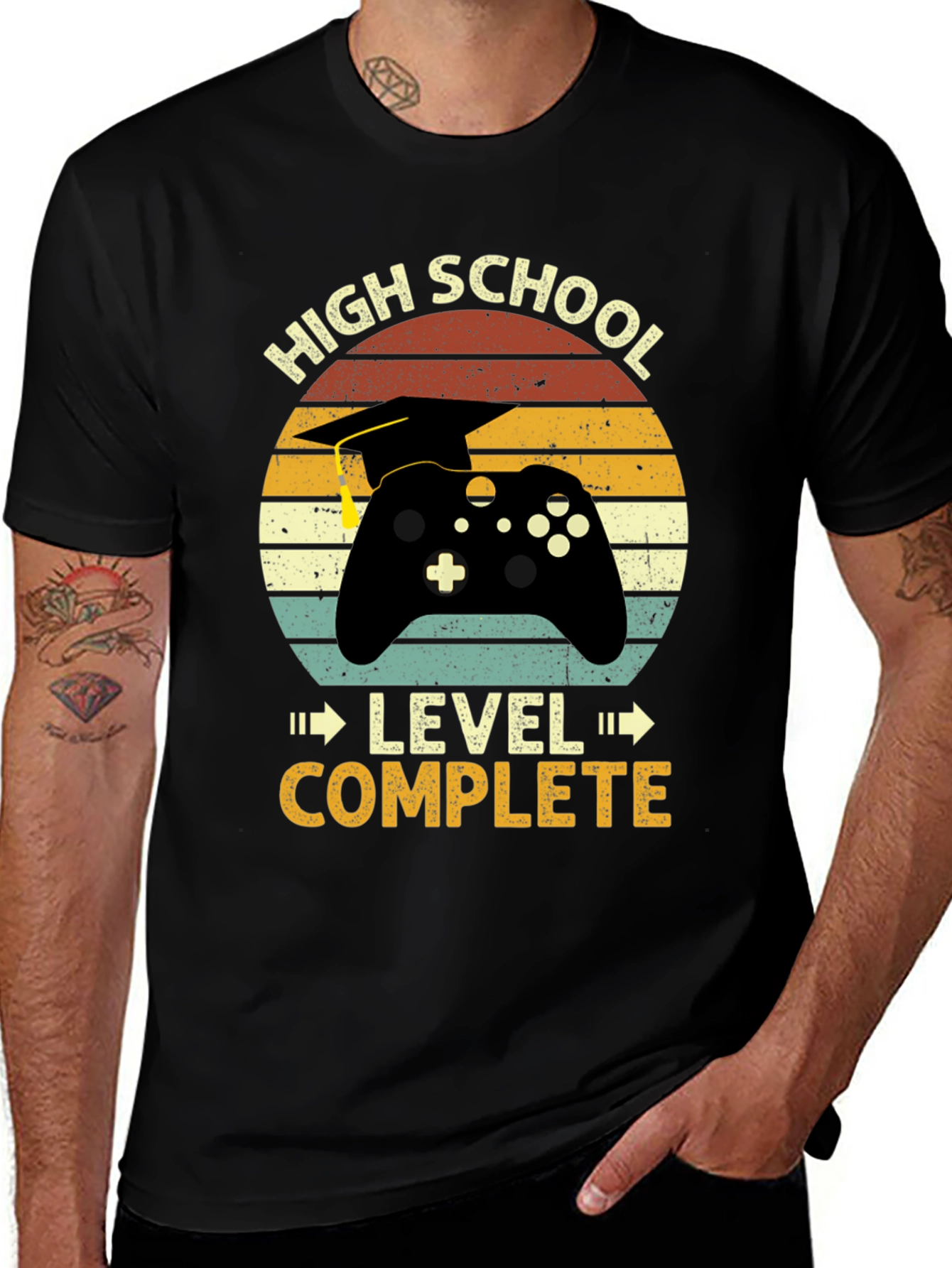 Variant 7 of High School Gamer Graduation T-Shirt
