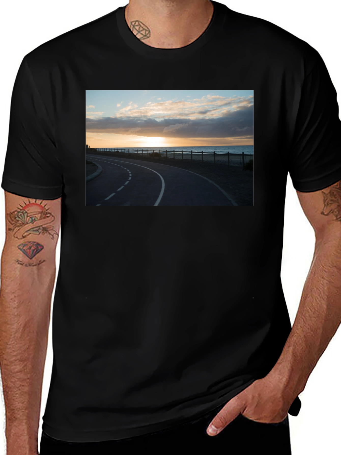 Variant 24 of Road to Sunset T-Shirt