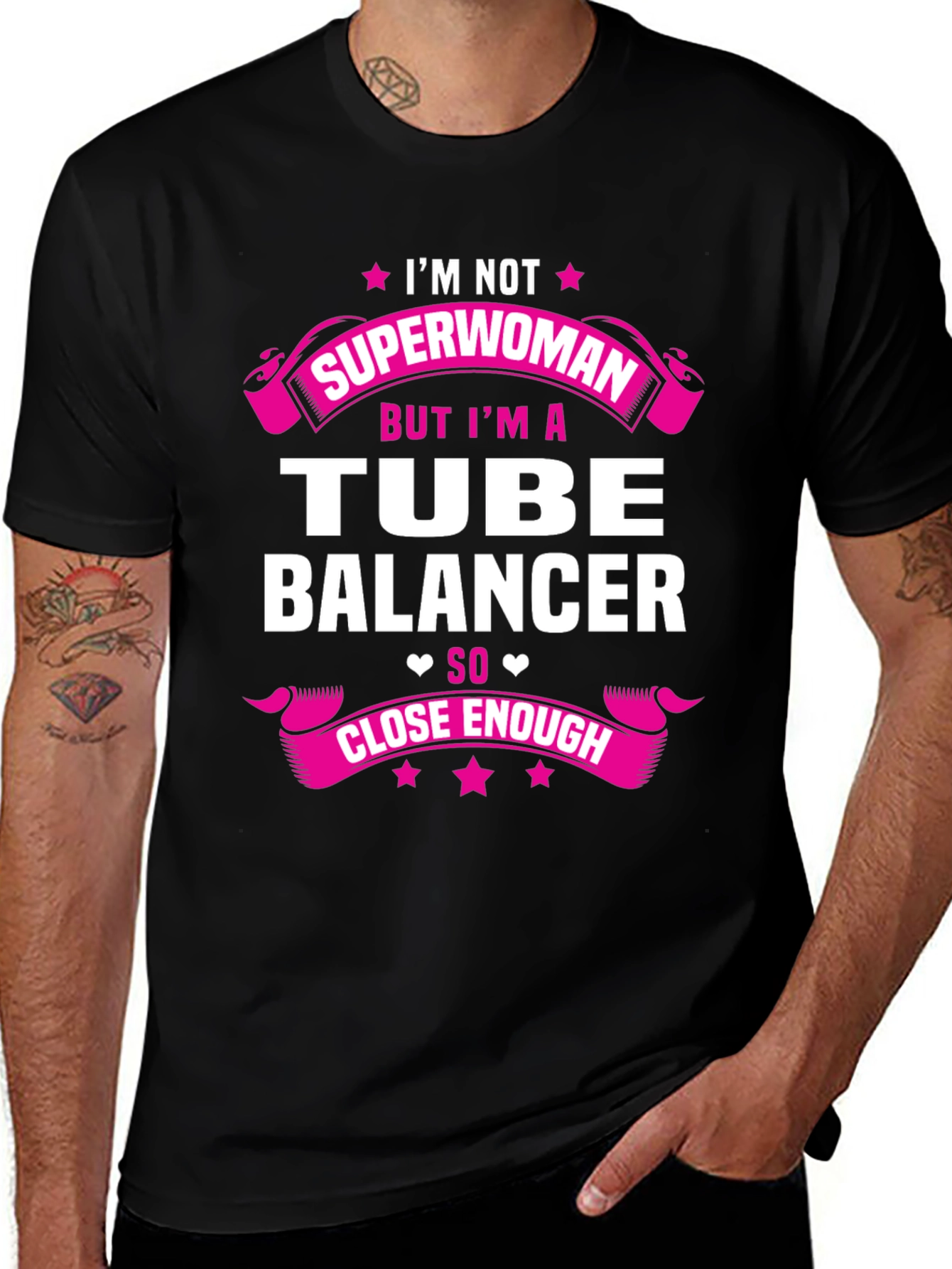 Variant 5 of Tube Balancer T-Shirt - Superwoman Funny Tee