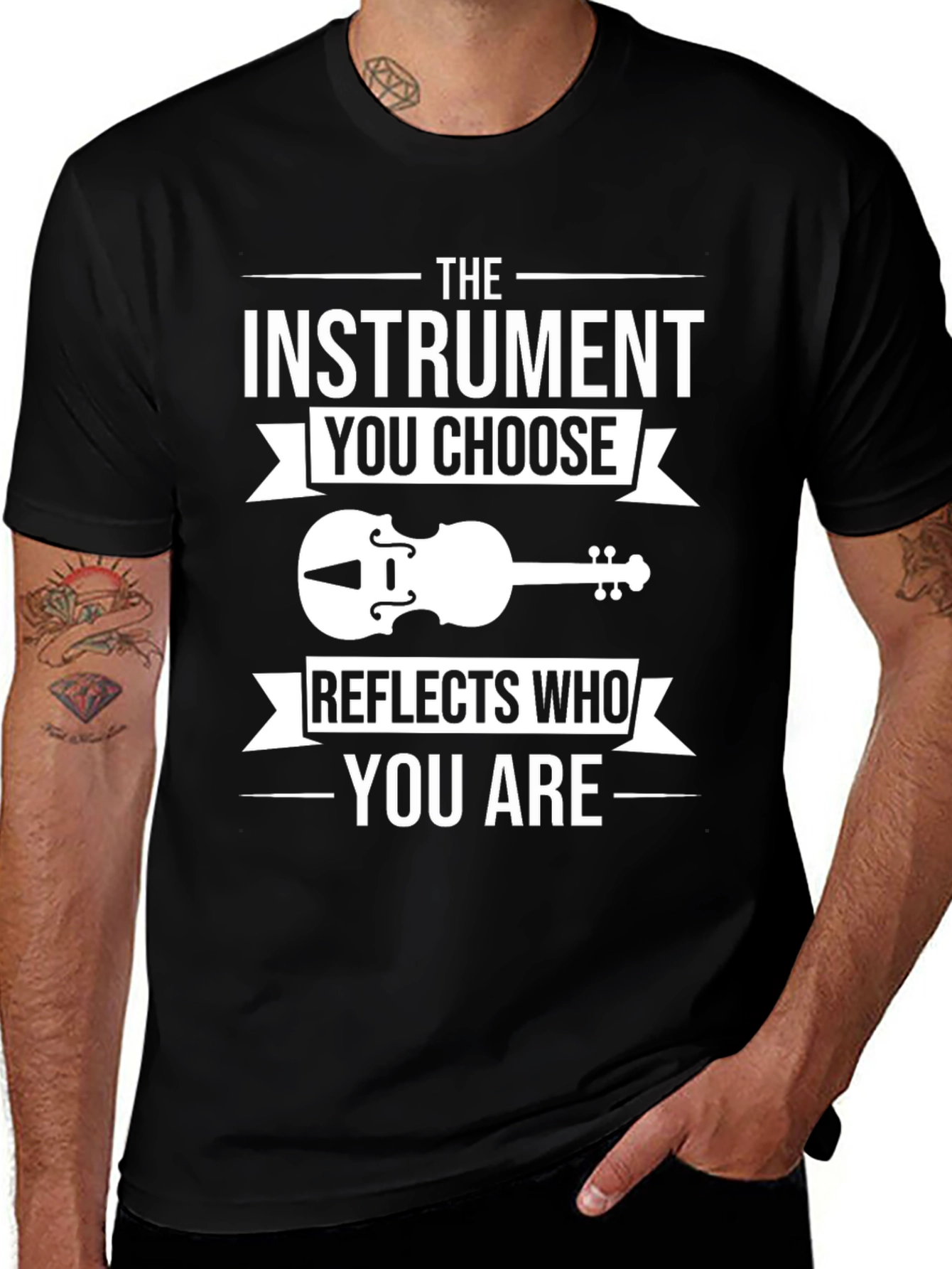 Variant 9 of Musical Instrument Violin T-Shirt - Reflects Who You Are