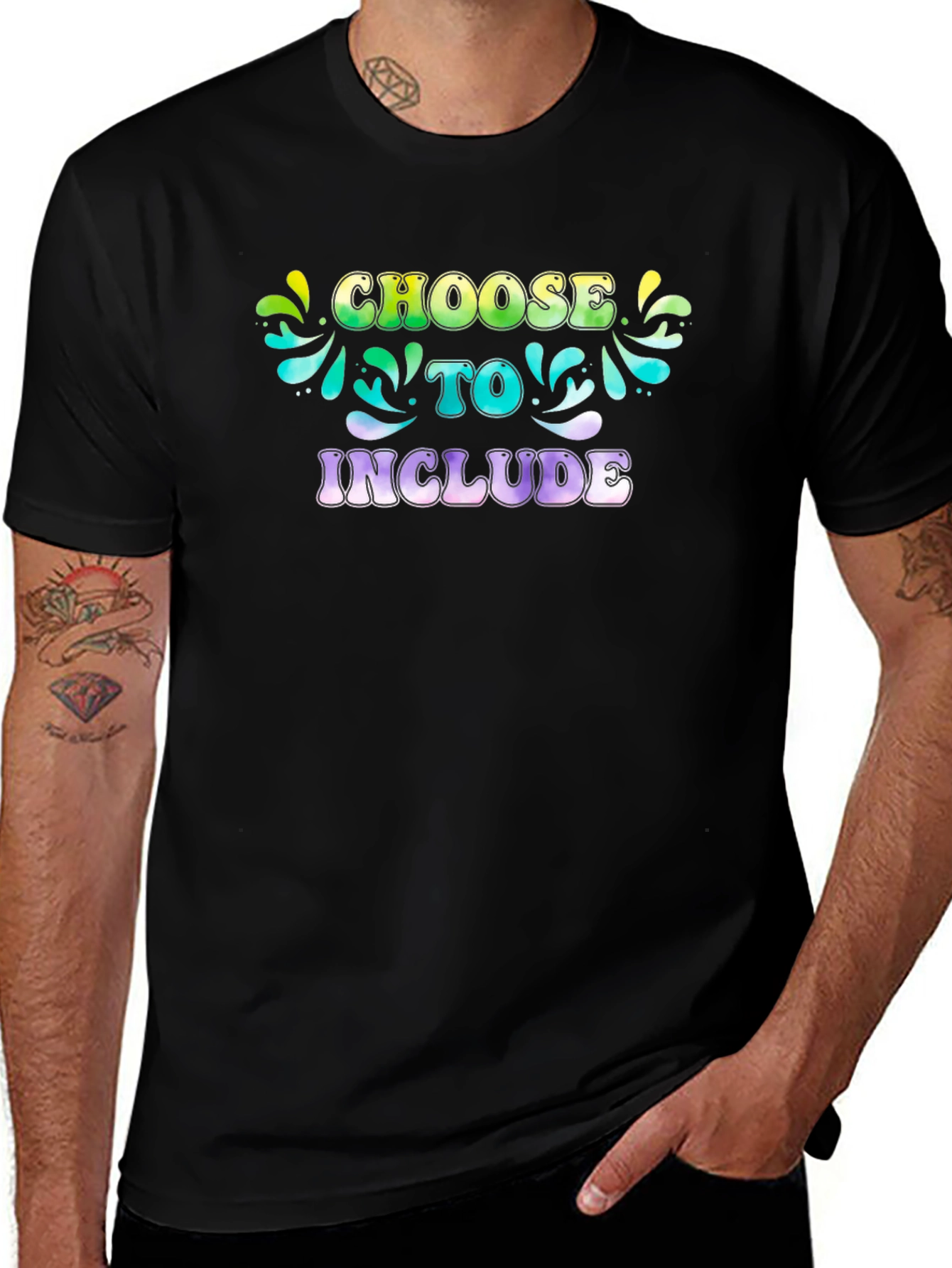 Variant 17 of Choose to Include Graphic T-Shirt - Inspirational Message