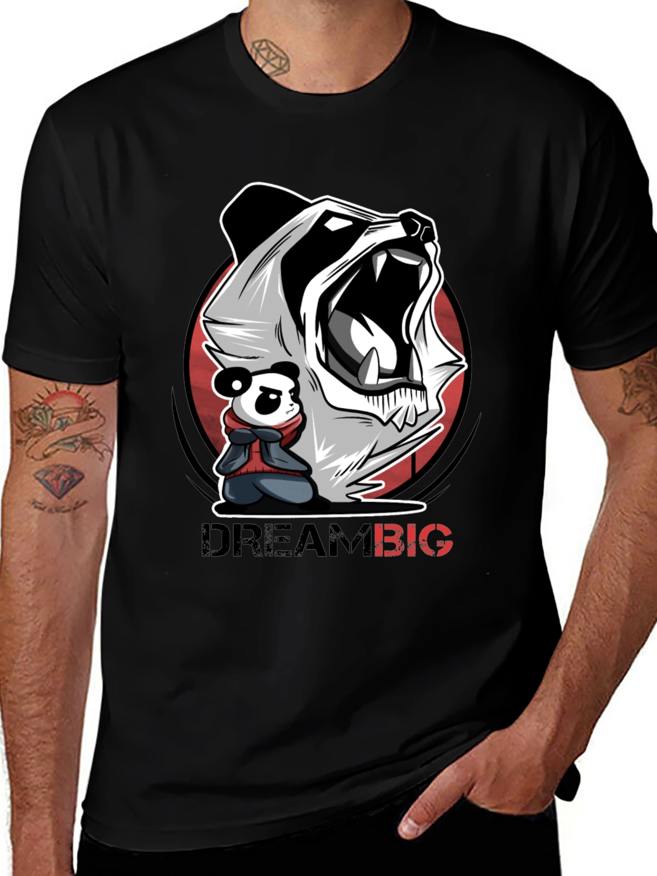 Variant 26 of Dream Big Panda Graphic Tee