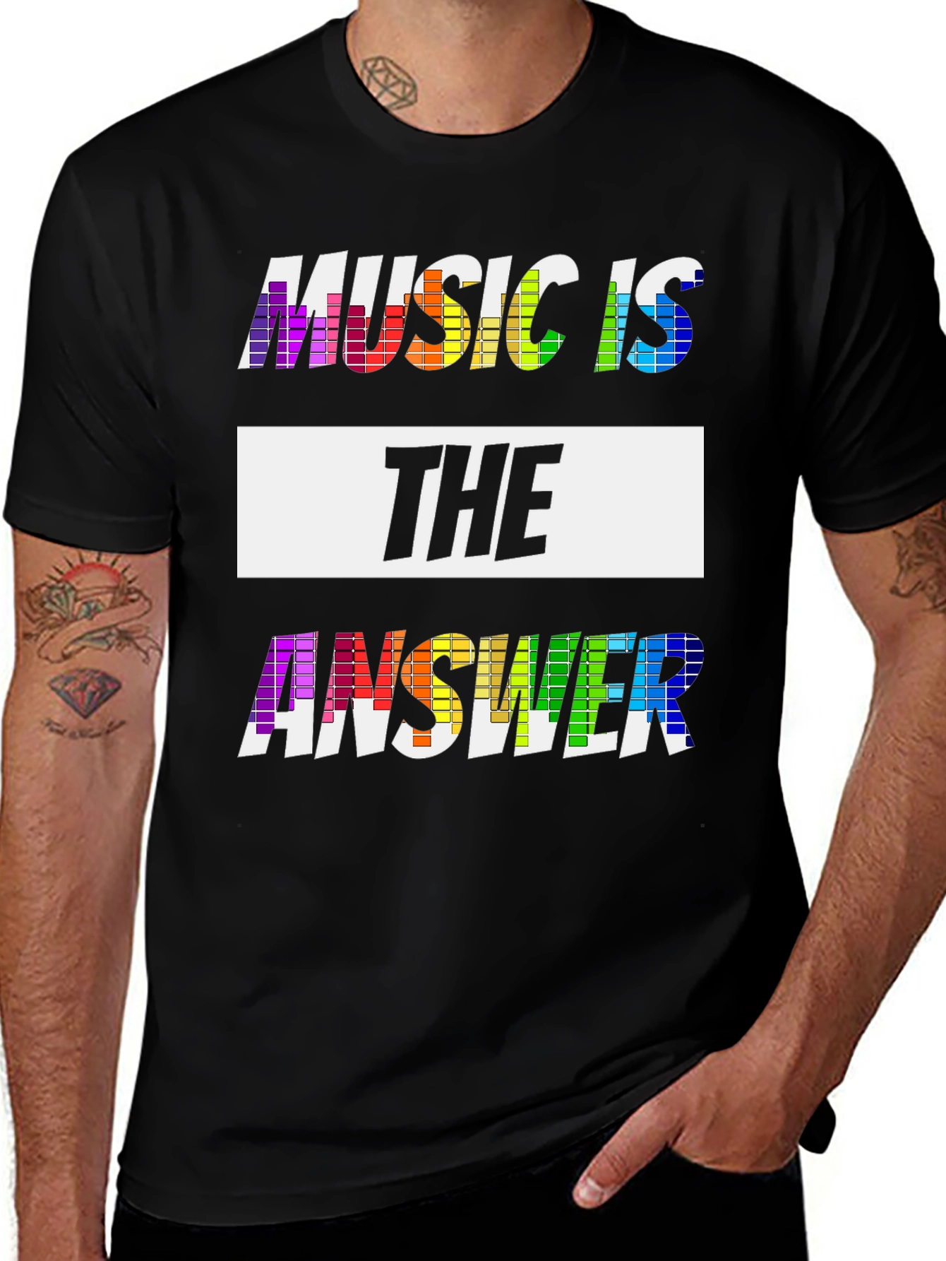 Variant 24 of Music is The Answer Graphic T-Shirt