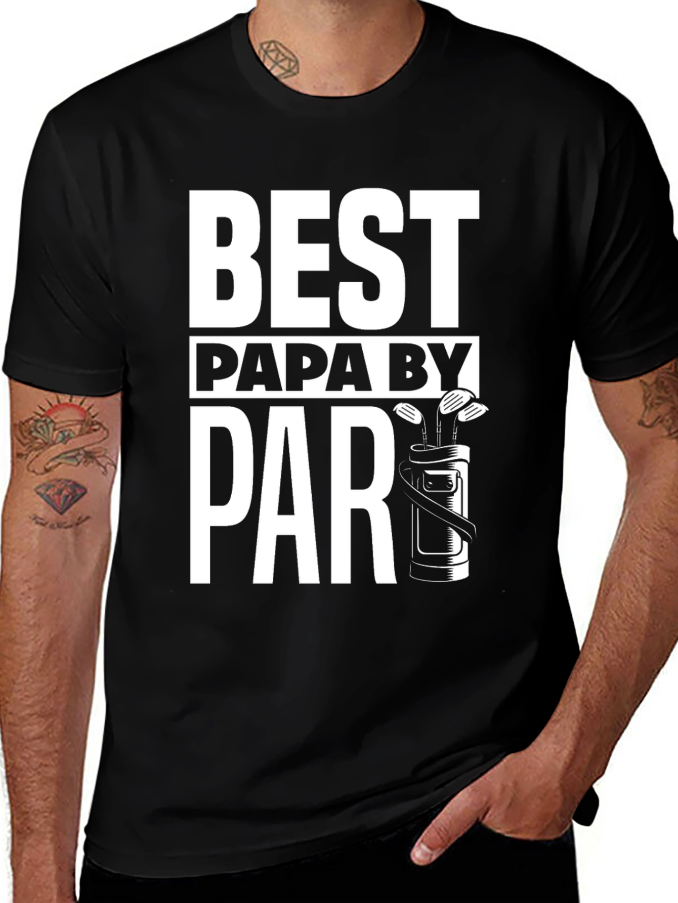 Variant 11 of Best Papa By Par Golf T-Shirt, Father's Day Tee