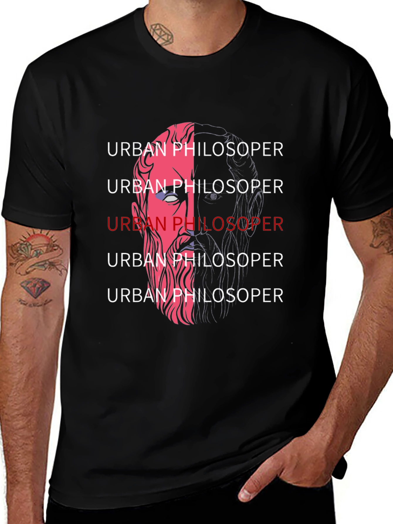 Variant 5 of Urban Philosopher Graphic T-Shirt