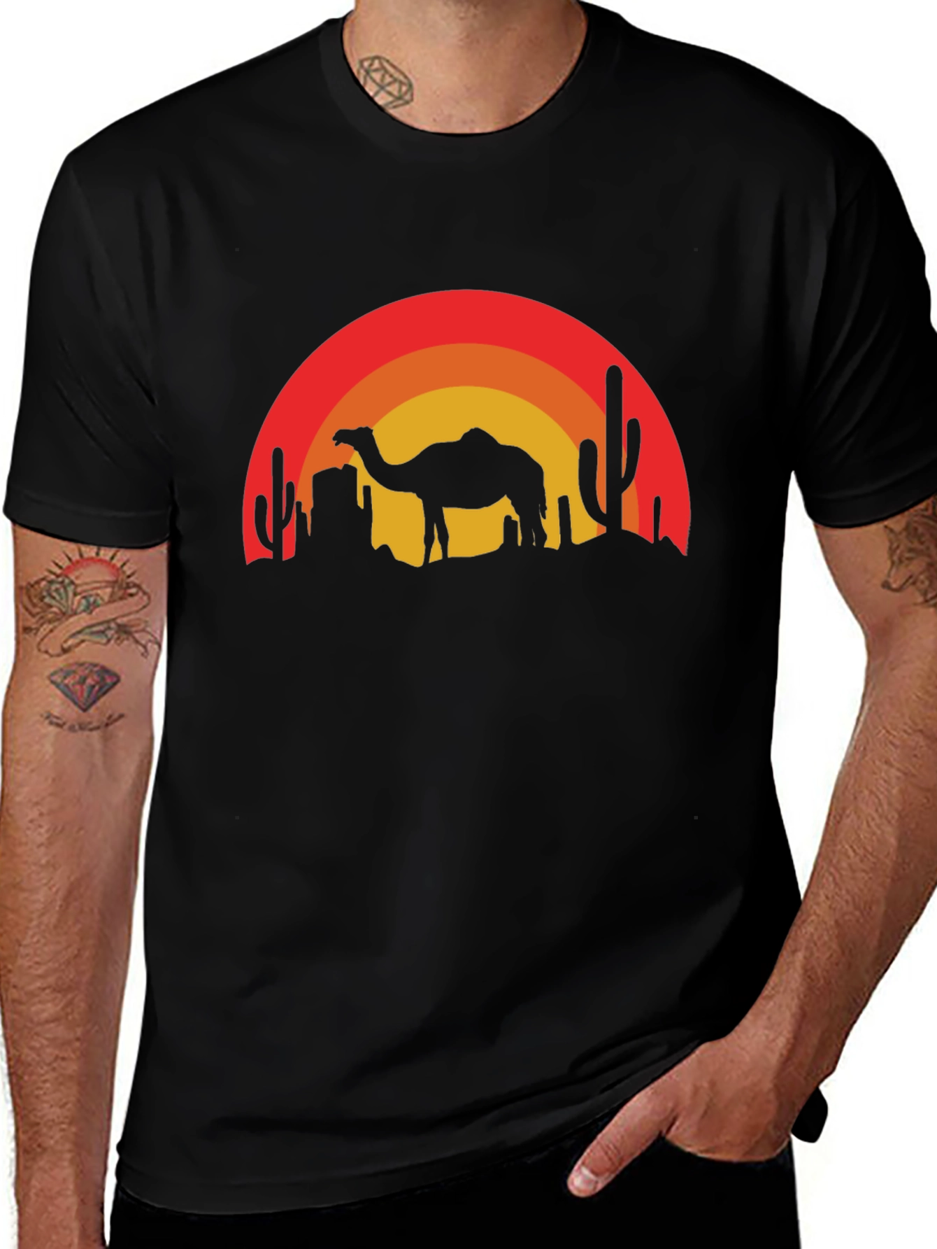 Variant 15 of Desert Camel Sunset T-Shirt