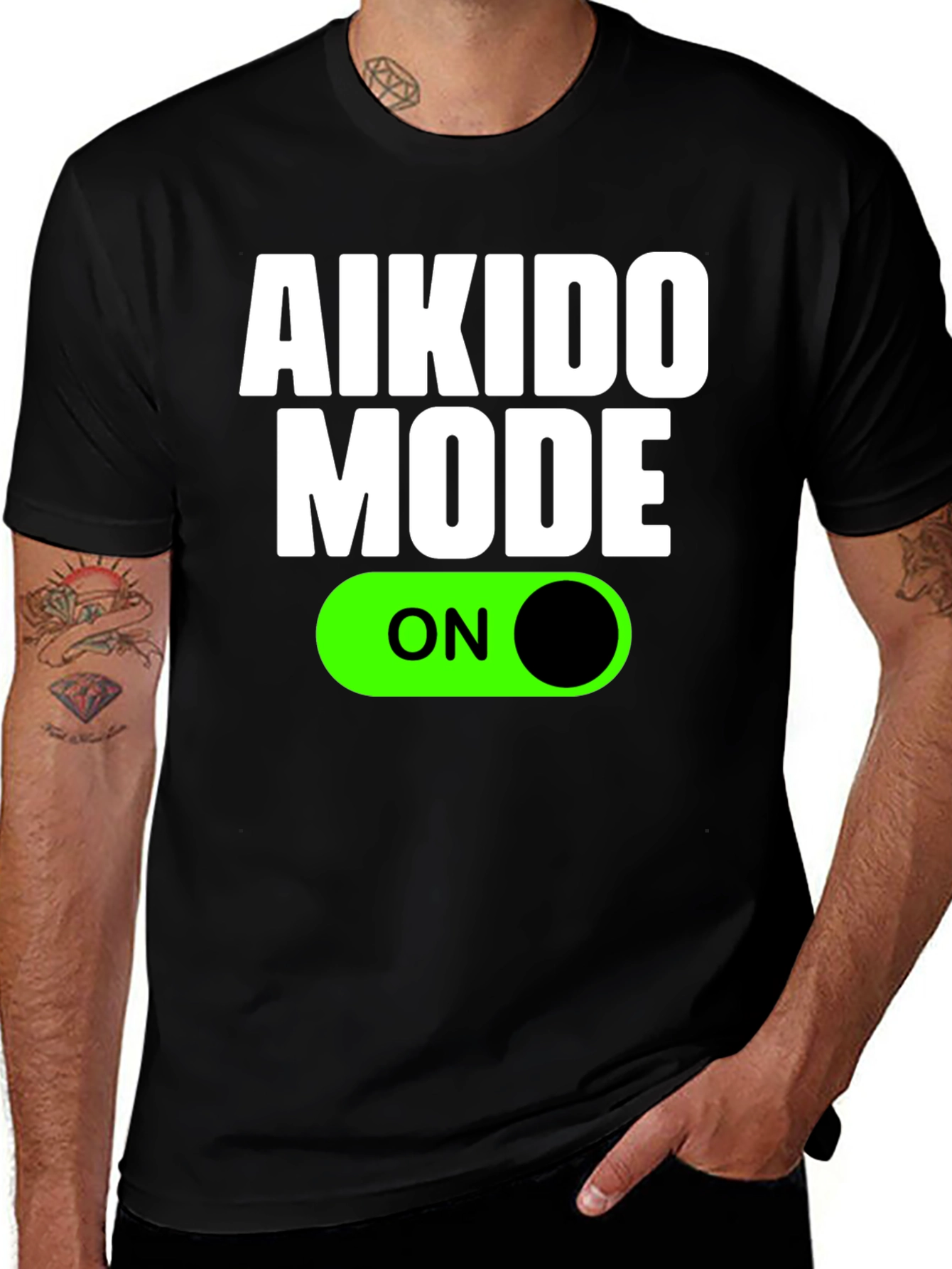 Aikido Mode ON Black T-Shirt
