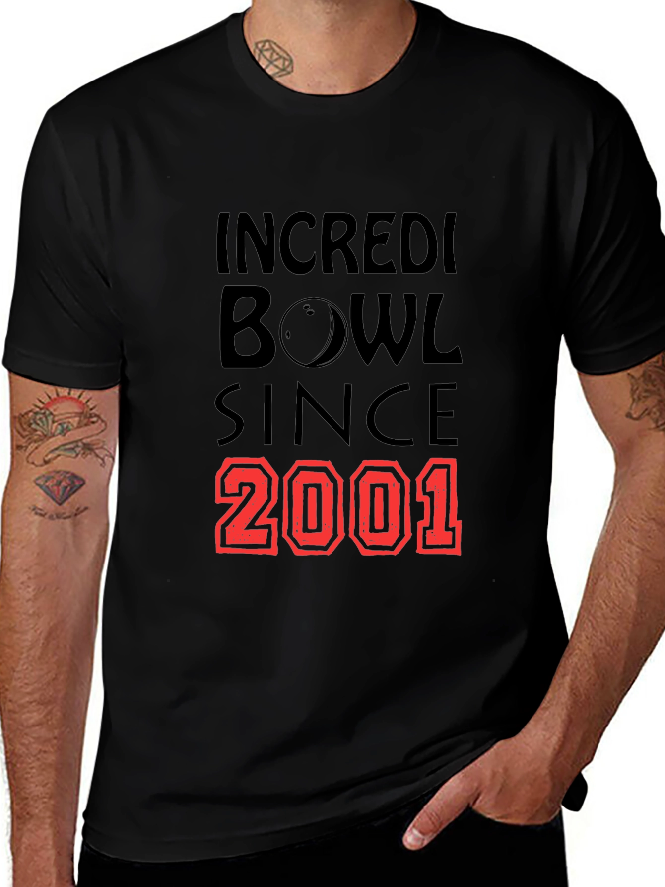 Variant 9 of Incredibowl Since 2001 Black Graphic T-Shirt