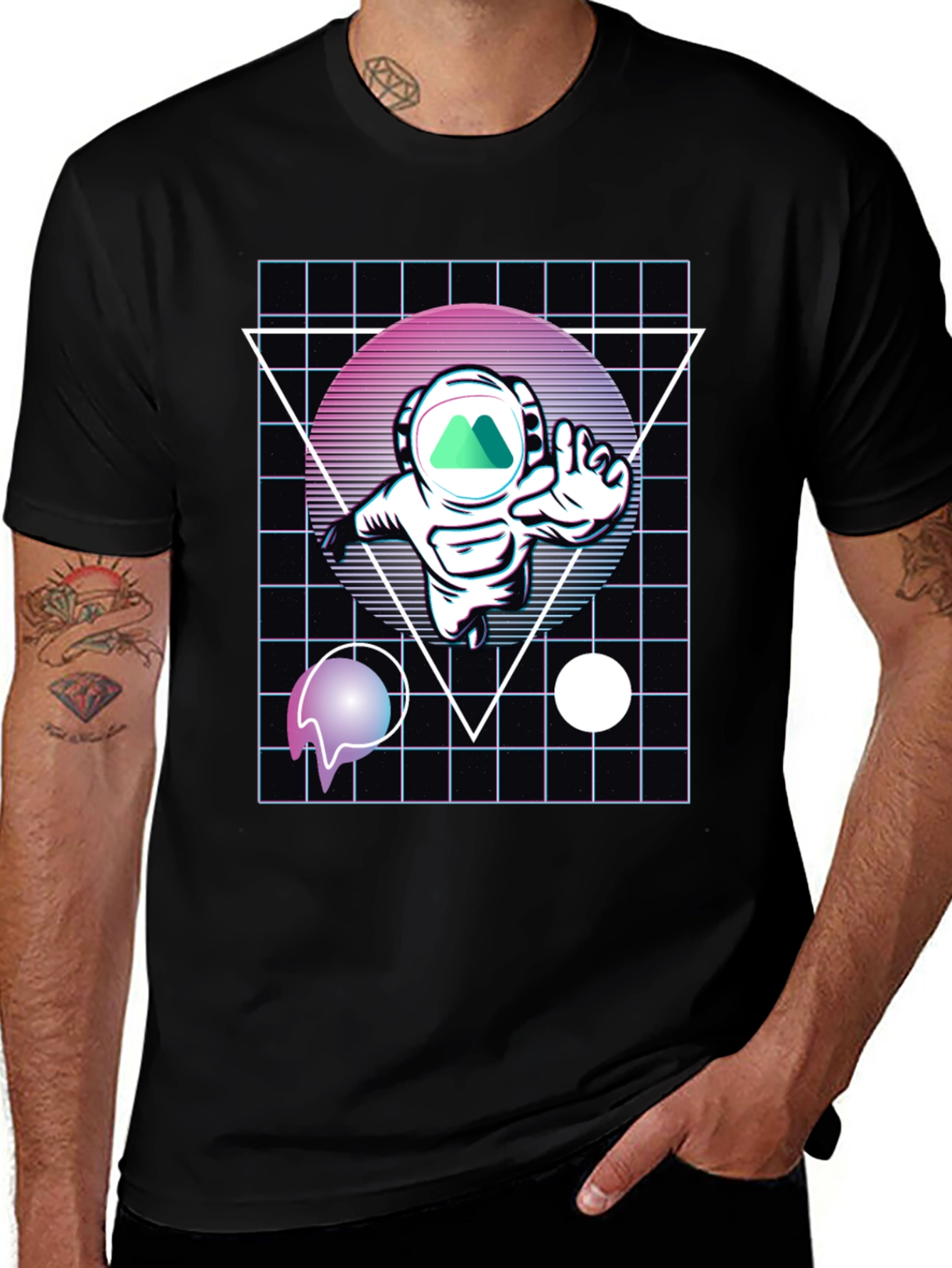 Variant 22 of Retro Astronaut T-Shirt - Space Dreams