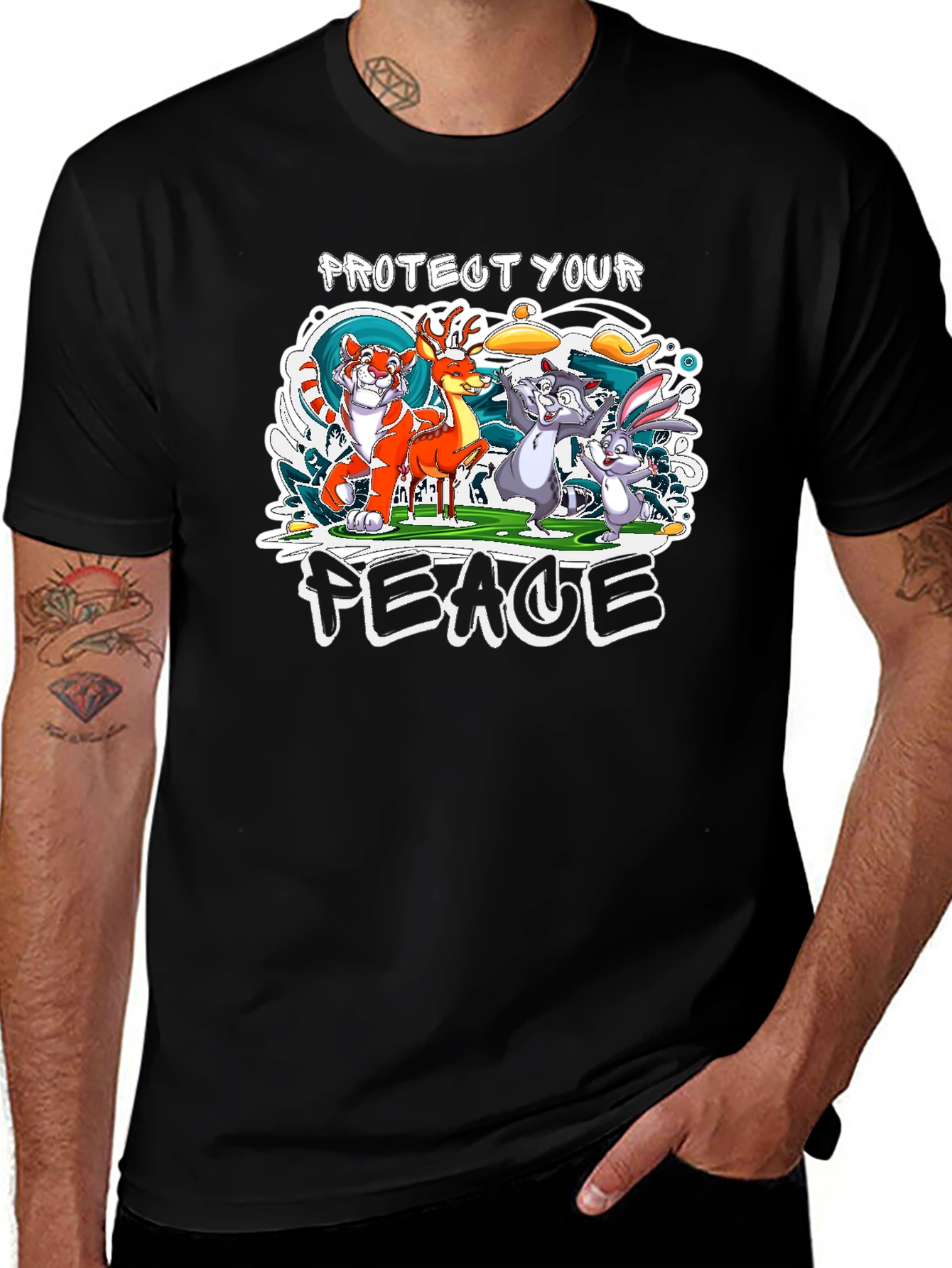 Variant 30 of Protect Your Peace Graphic T-Shirt