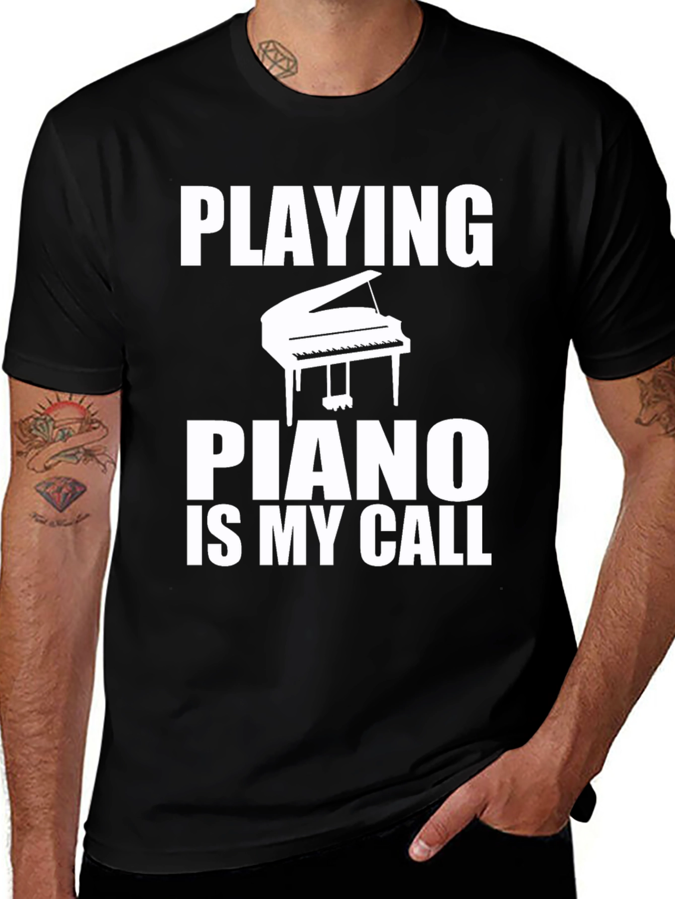 Variant 22 of Piano Player T-Shirt - Music Lover Tee