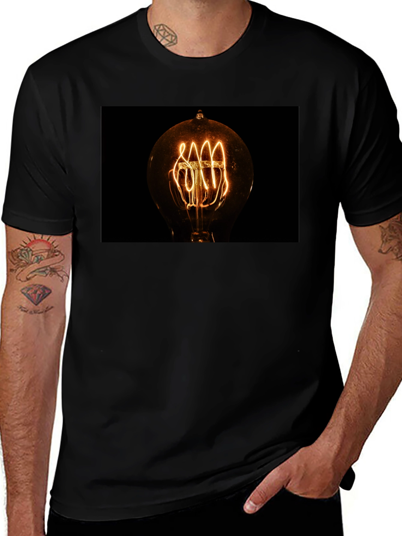 Variant 3 of Vintage Filament Bulb Graphic Tee