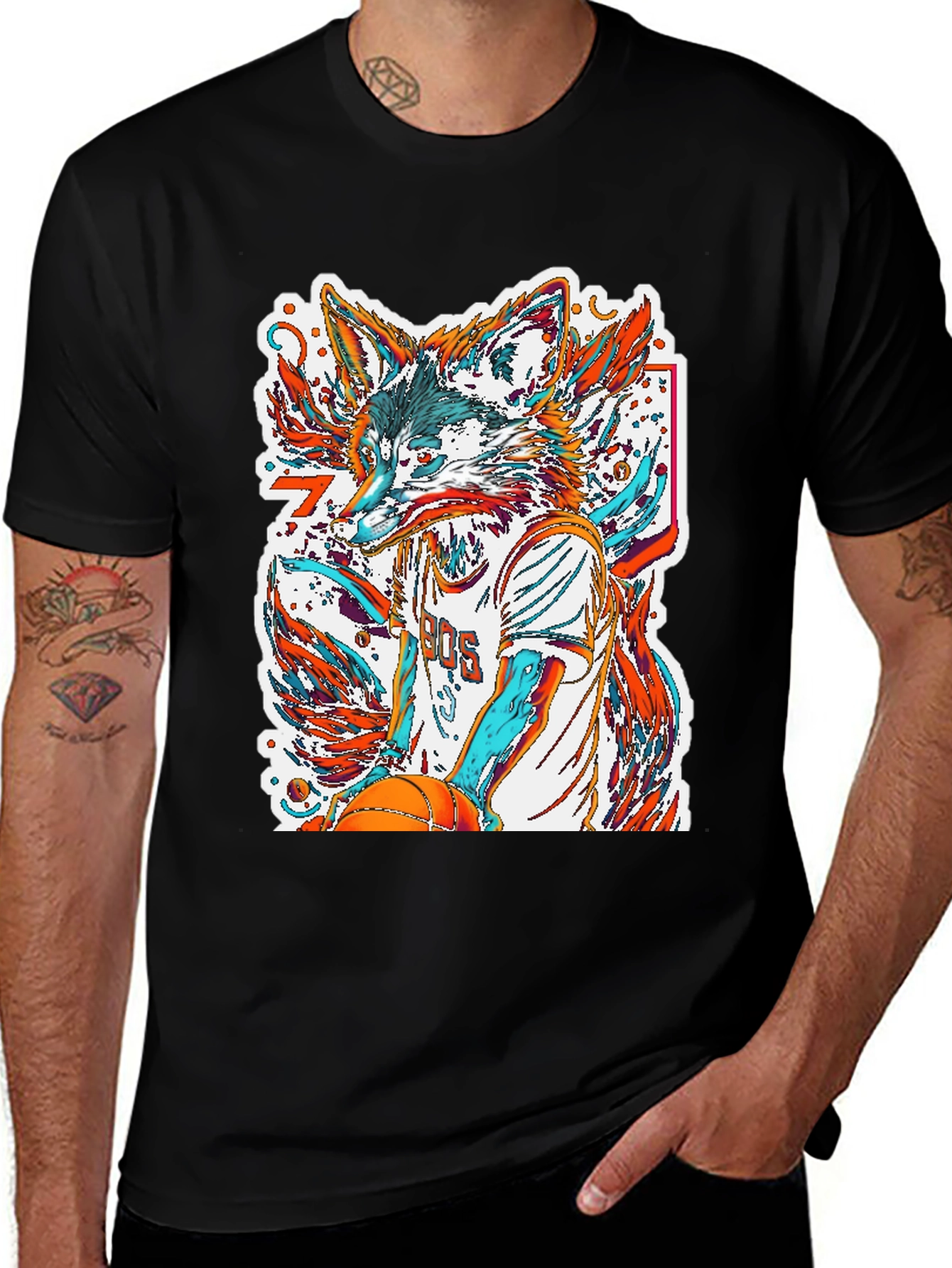 Variant 24 of Fox Basketball Graphic Tee