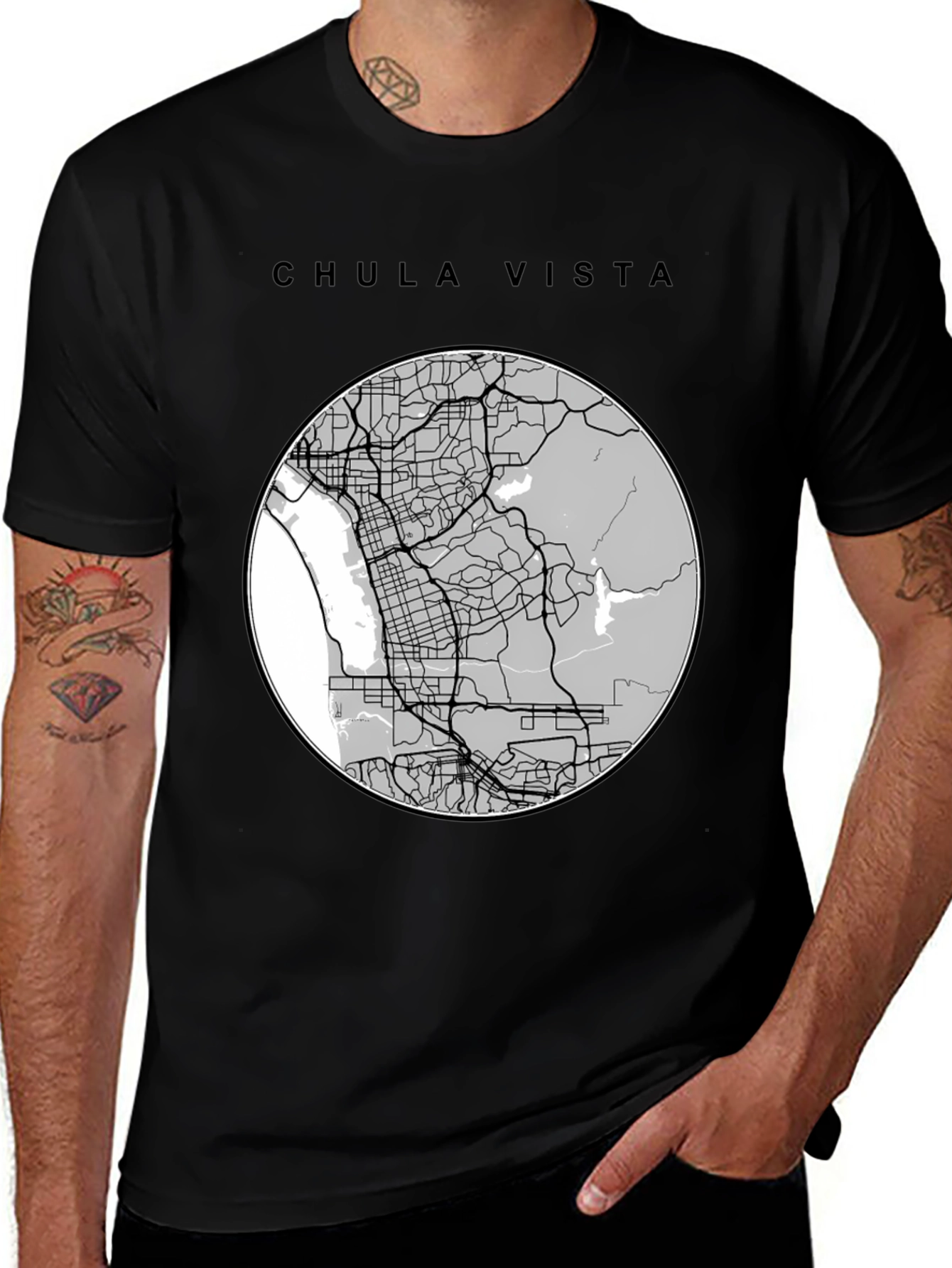 Chula Vista Map T-Shirt - Urban Navigator Tee