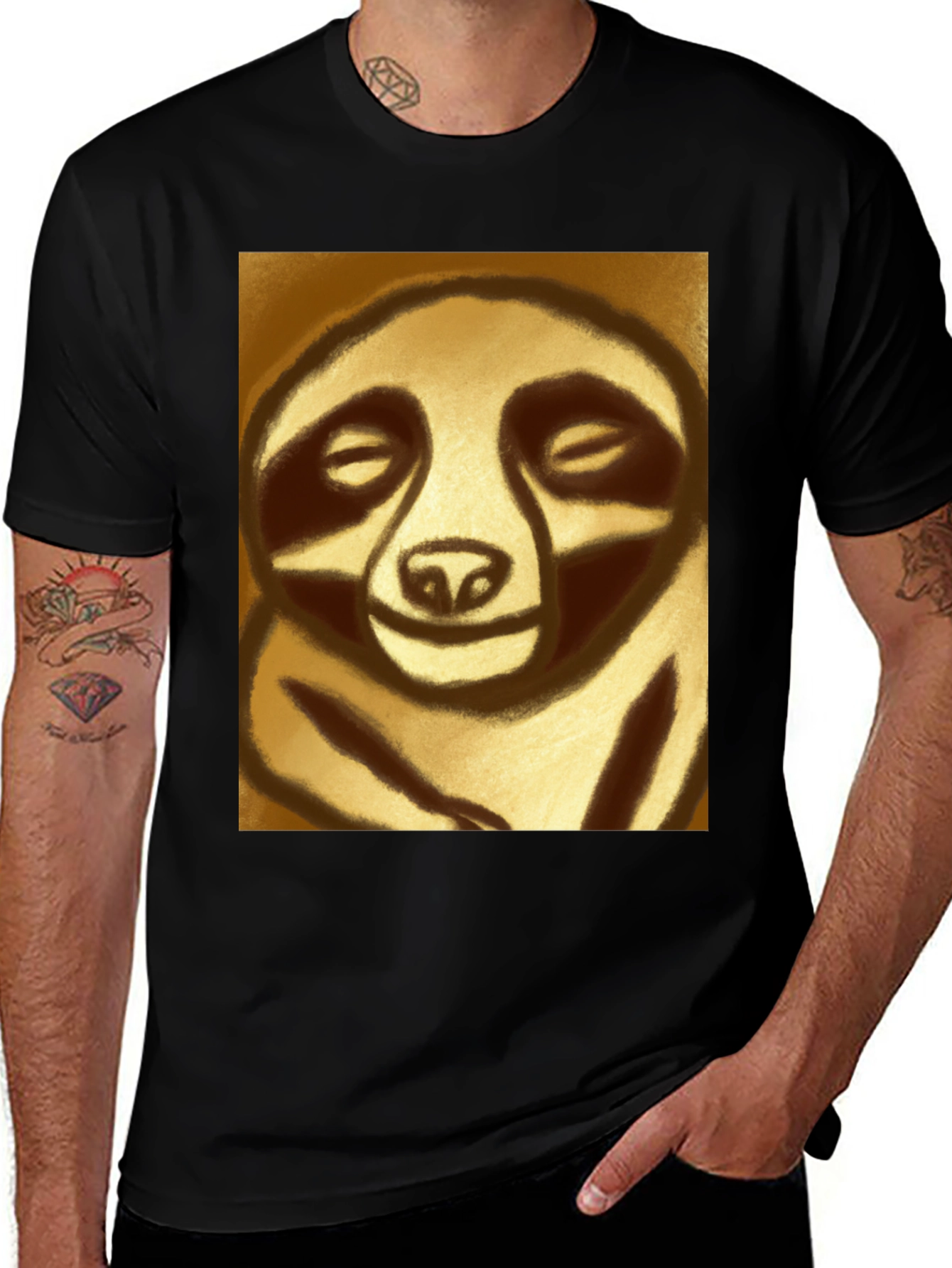Variant 26 of Sloth Graphic Tee - Relaxed Style, Comfort Fit