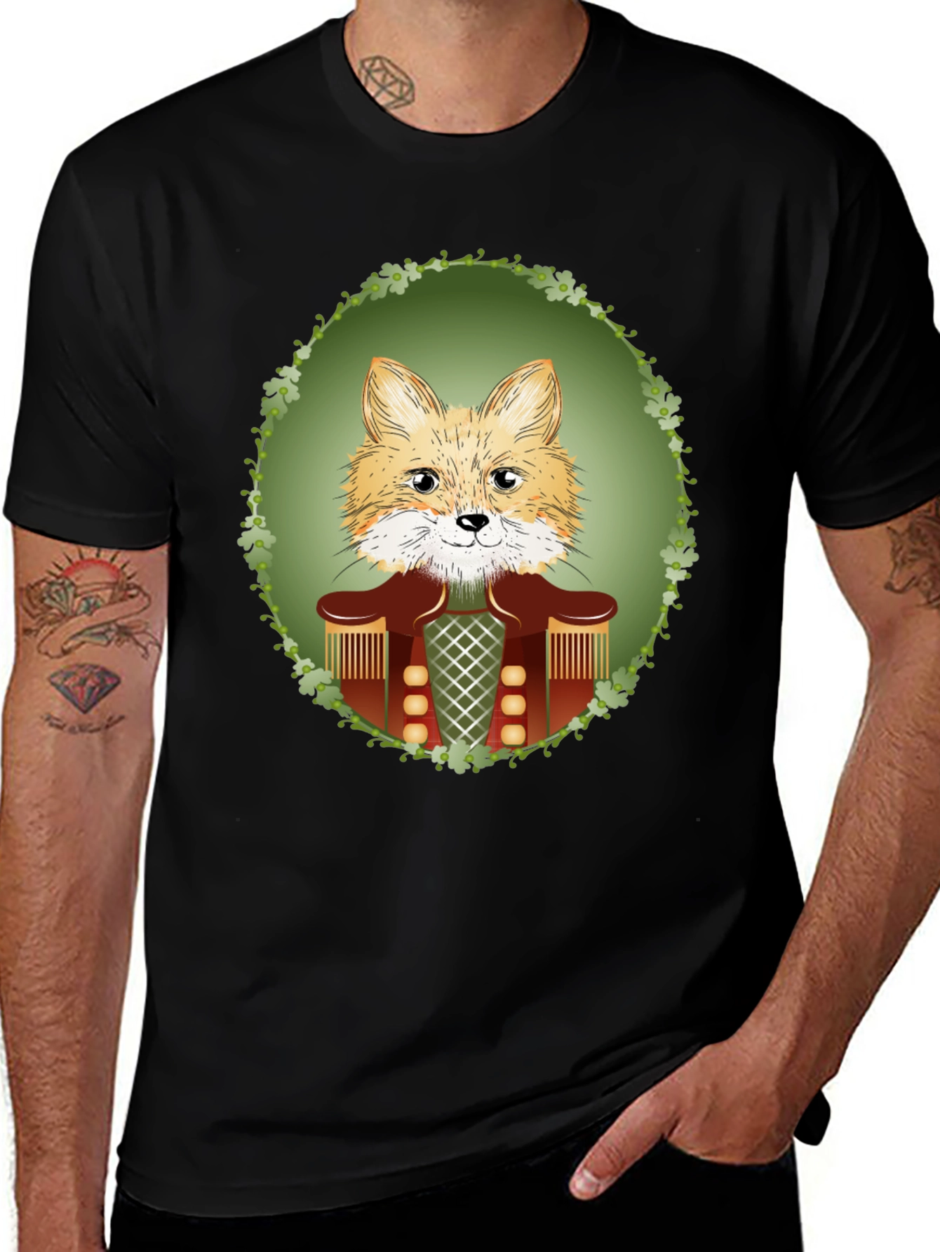 Variant 10 of Fox Nutcracker T-Shirt - Unique Animal Design