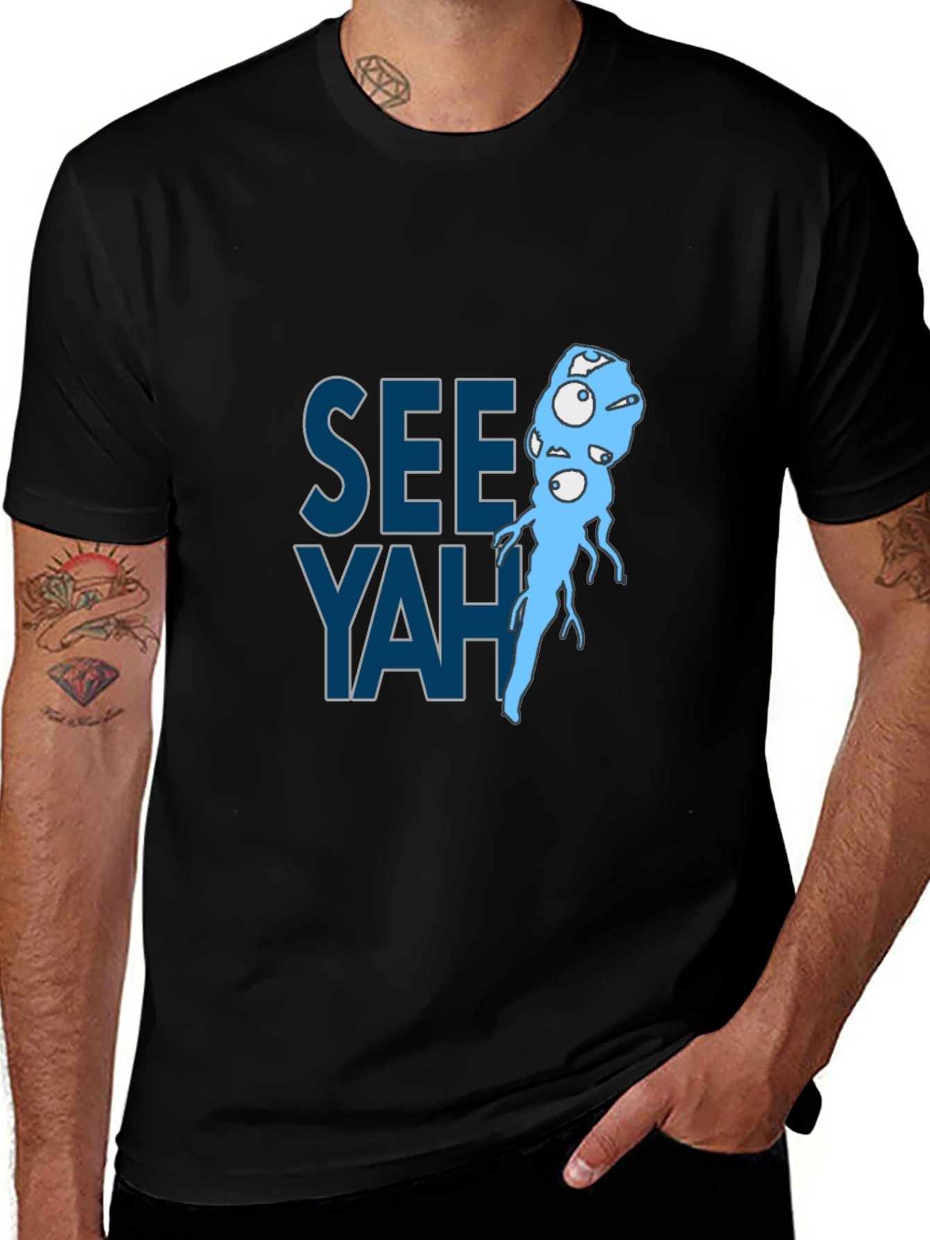 Variant 23 of See Yah! T-Shirt - Unique Graphic Print Tee