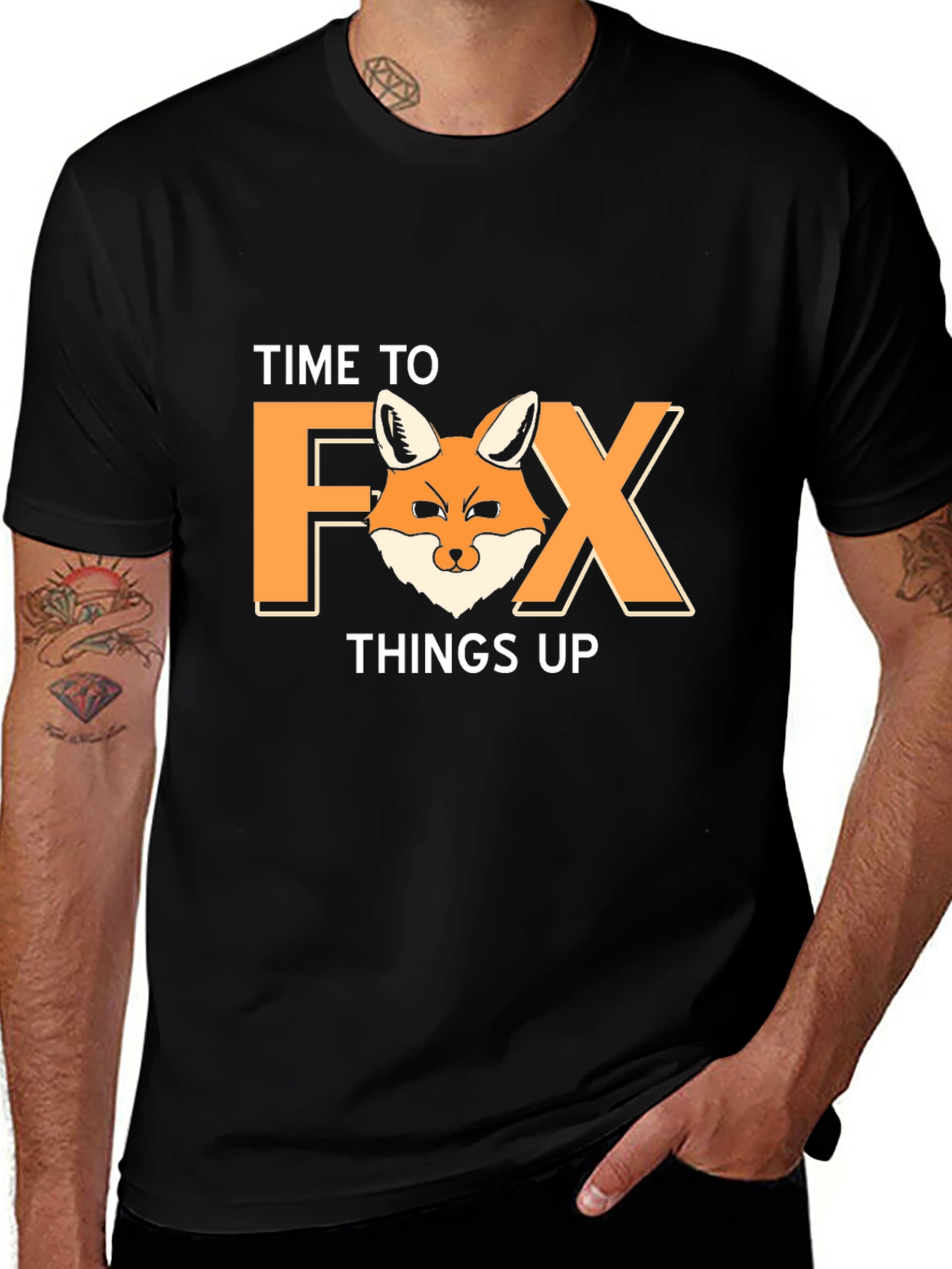 Variant 4 of Time to Fox Things Up Graphic Tee