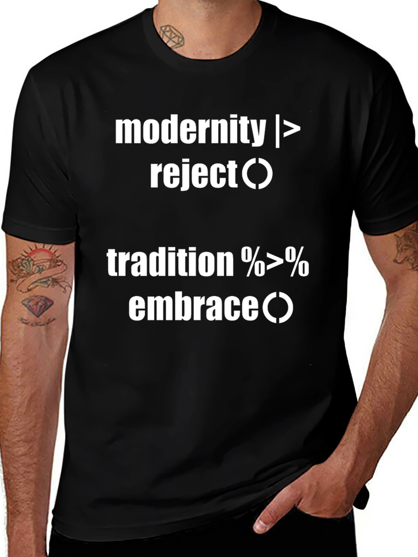 Variant 14 of Modernity vs. Tradition Graphic Tee