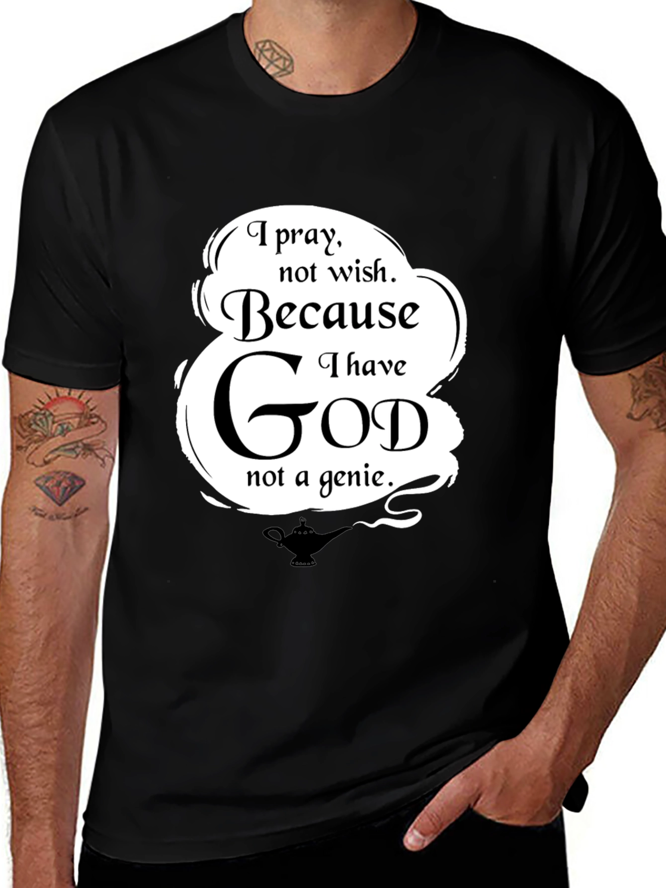 Variant 26 of I Pray T-Shirt - Religious Graphic Tee
