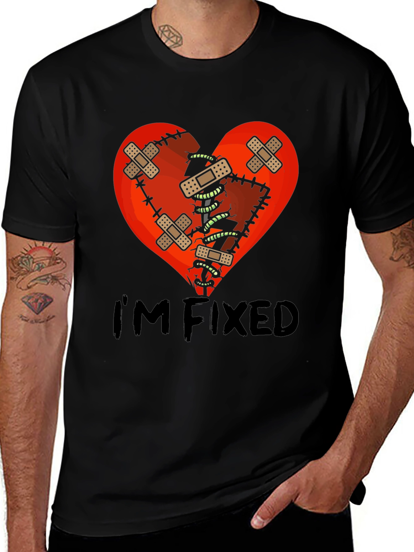 Variant 2 of I'm Fixed Heart Graphic Tee