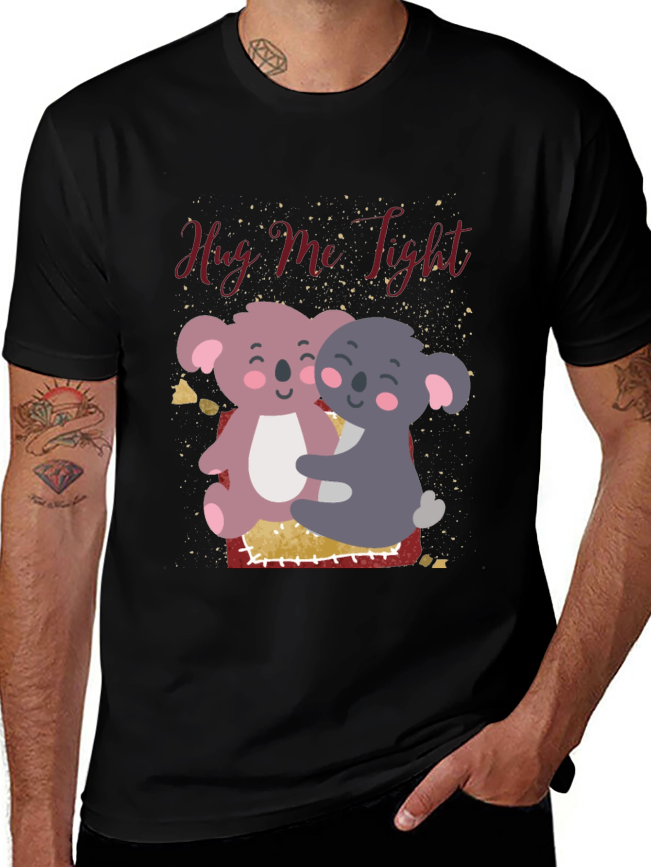Variant 13 of Koala Hugs Graphic Tee - Valentine's Gift