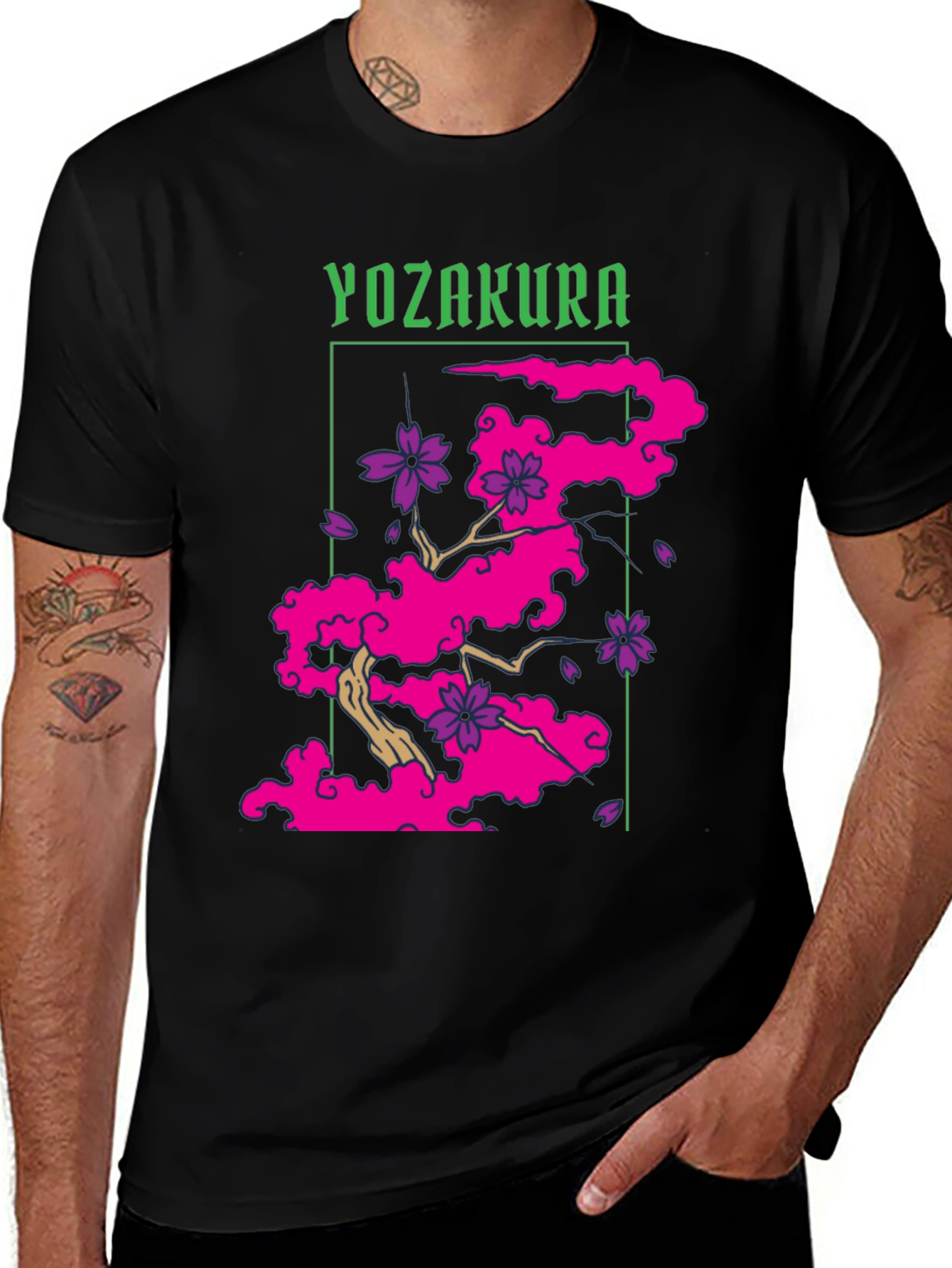 Variant 25 of Yozakura Cherry Blossom Graphic Tee