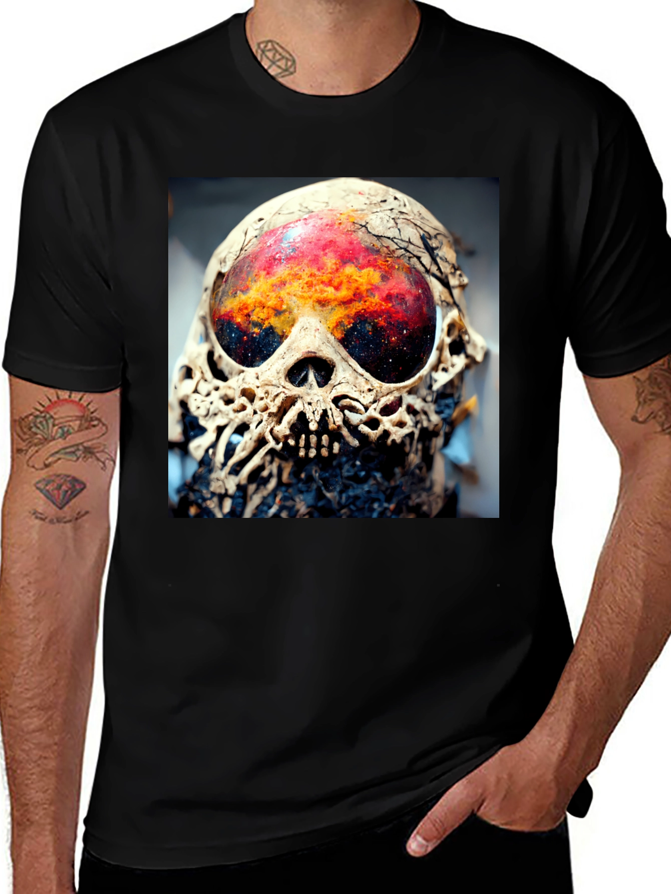 Cosmic Skull Graphic Tee