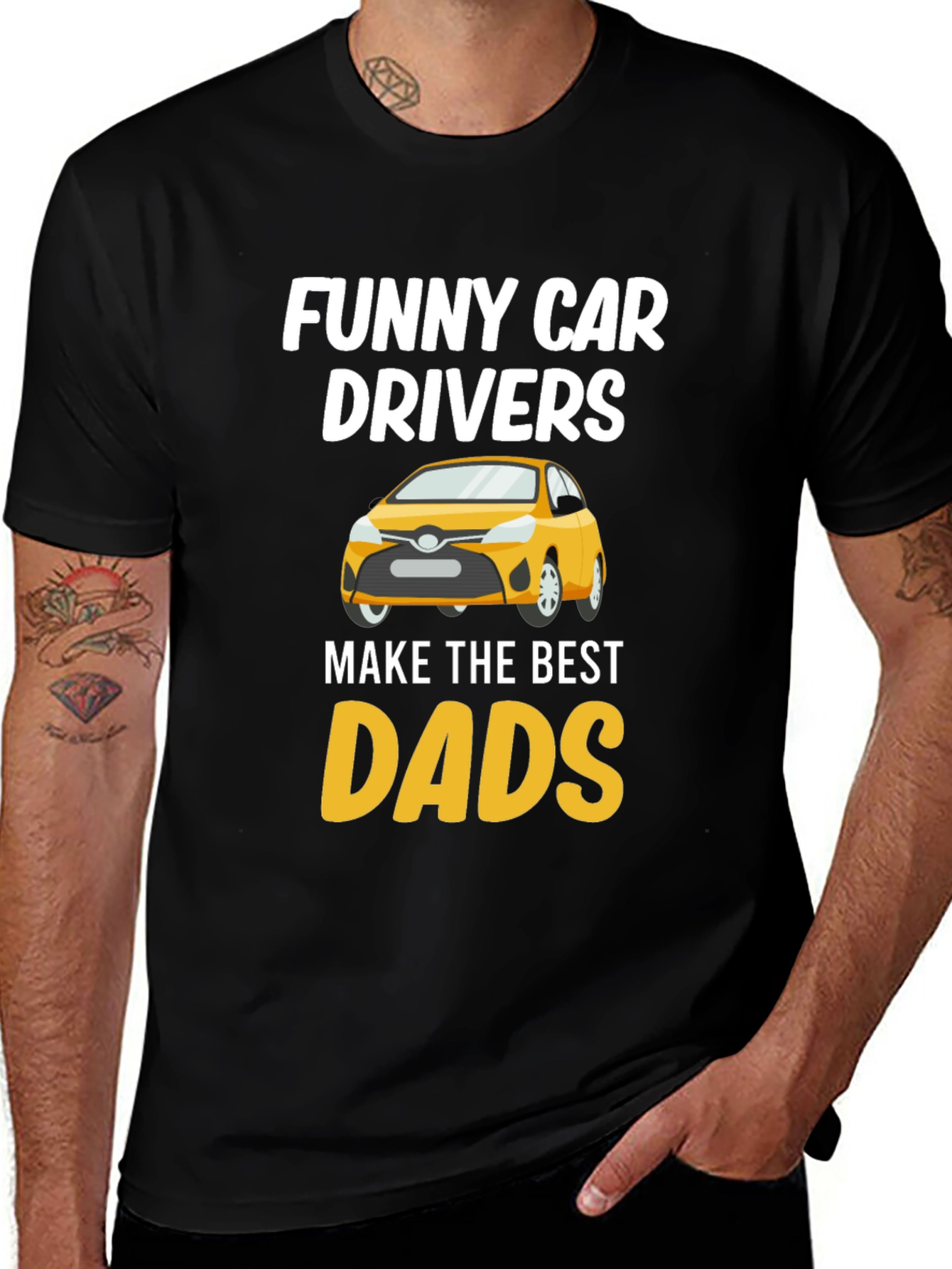 Variant 28 of Funny Car Drivers Best Dads T-Shirt