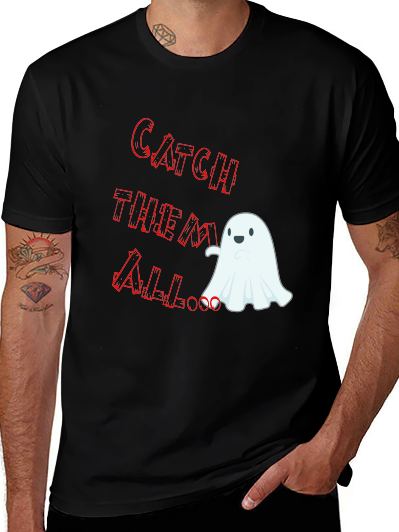 Variant 24 of Catch Them All Ghost Graphic Tee