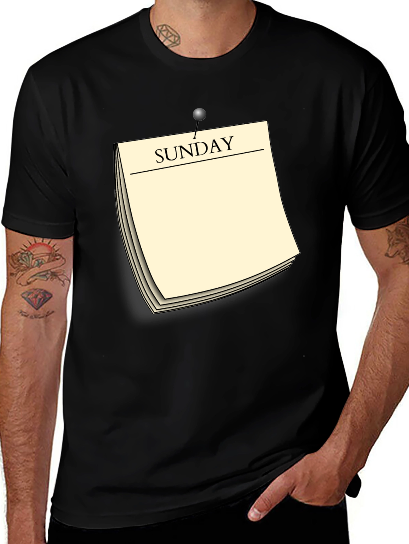 Variant 4 of Sunday Reminder Novelty Graphic T-Shirt