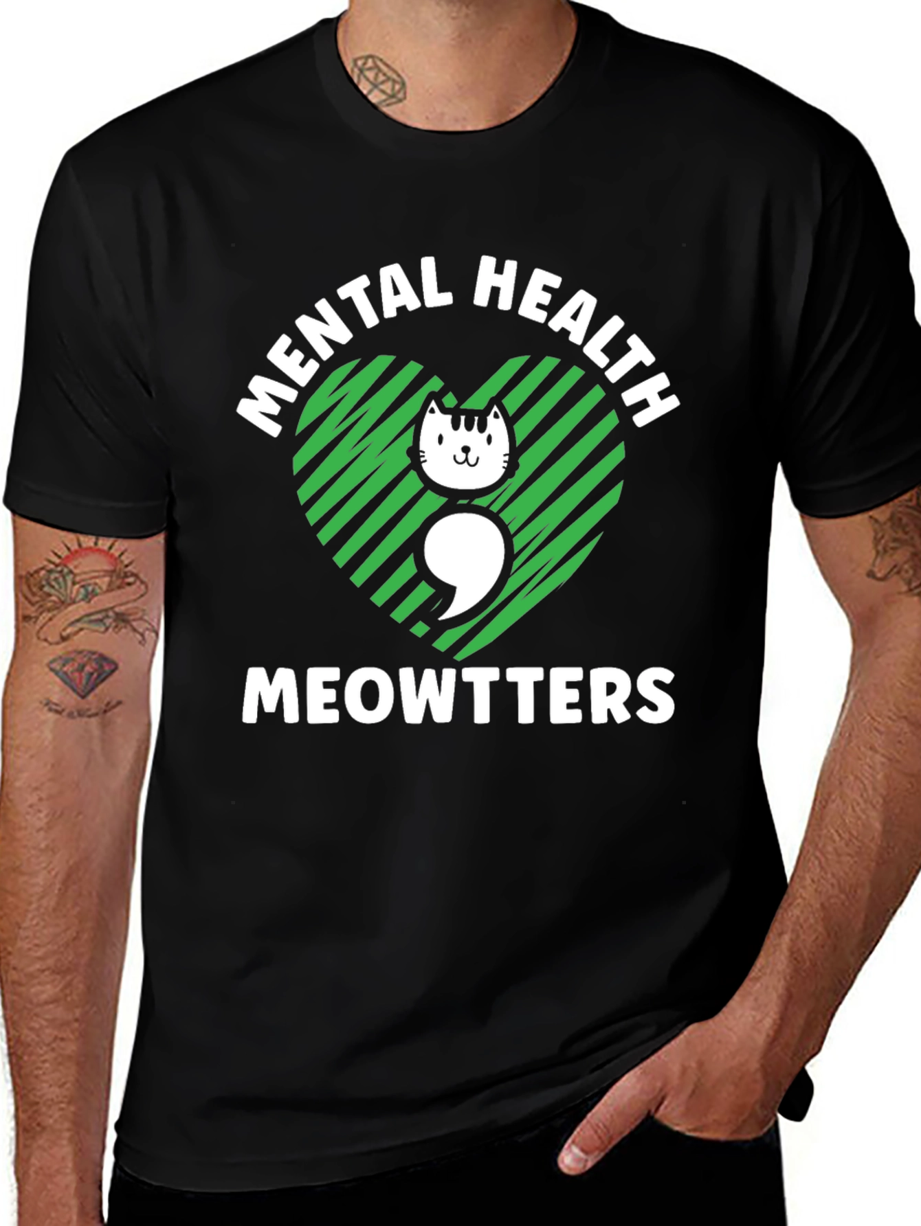 Variant 10 of Mental Health Meowtters T-Shirt