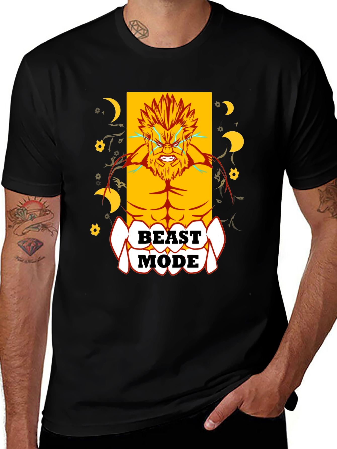Variant 17 of Beast Mode Graphic Print T-Shirt