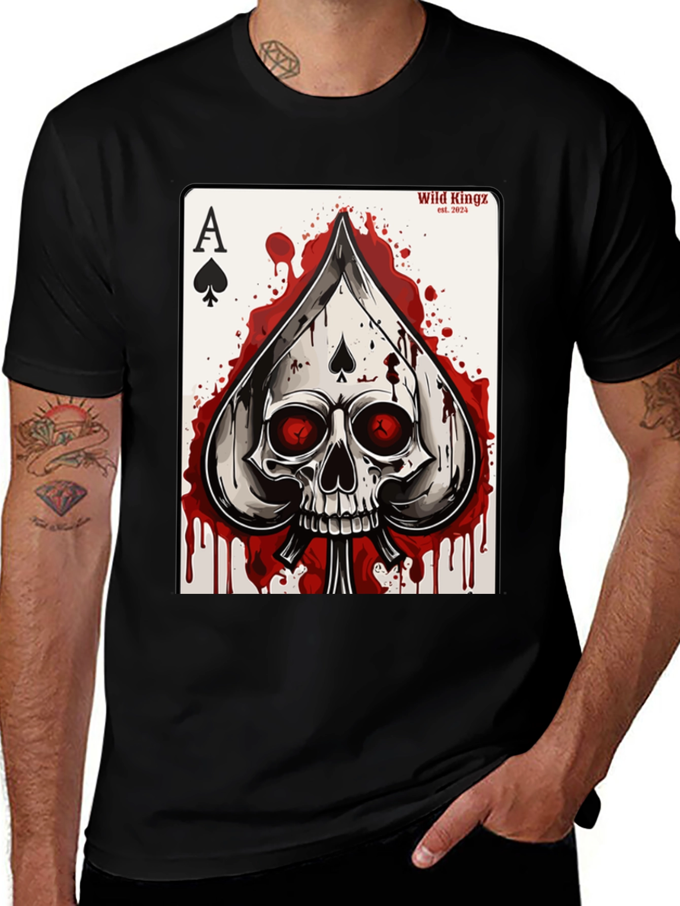 Variant 12 of Ace of Spades Skull T-Shirt