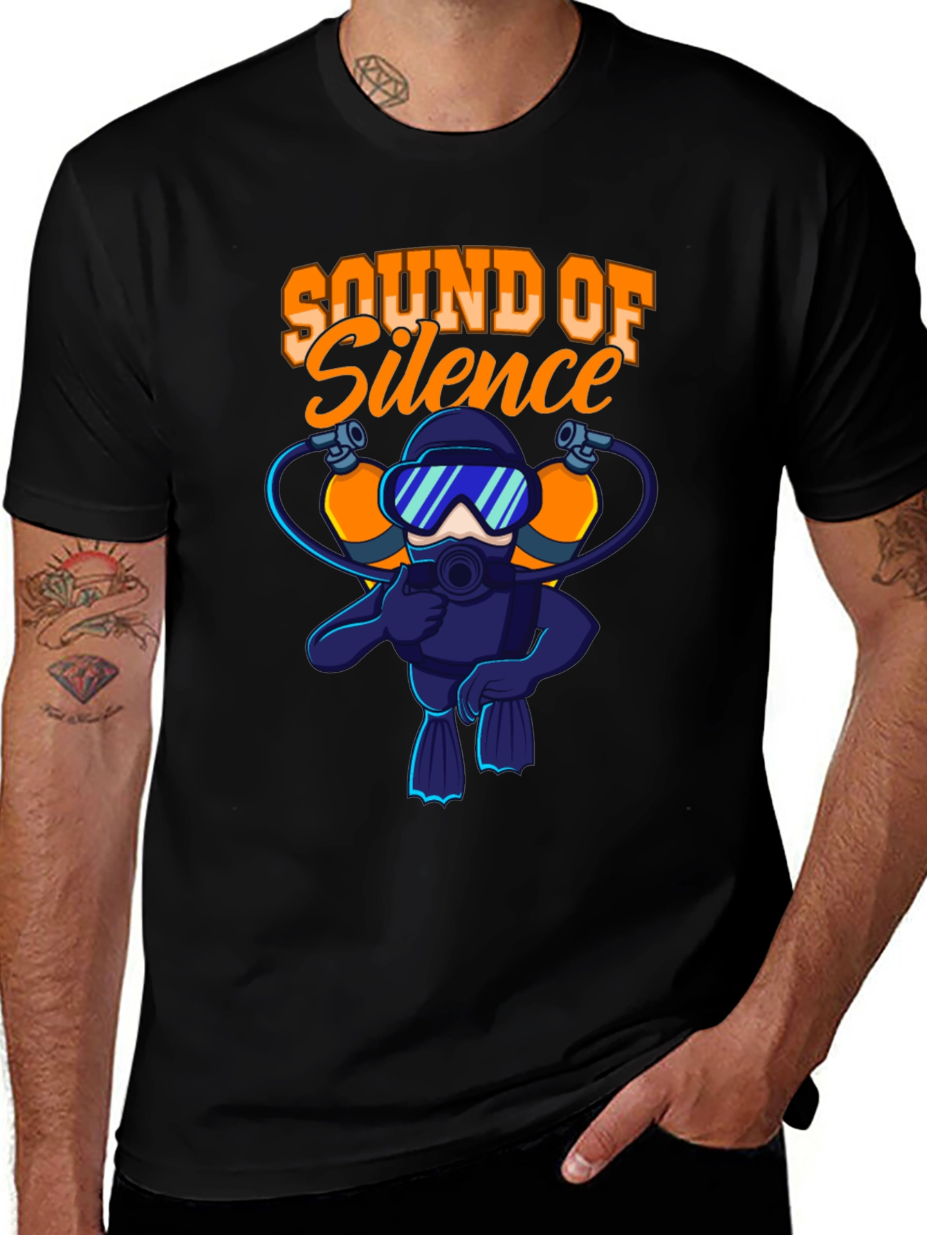Variant 30 of Sound of Silence Diver Graphic T-Shirt