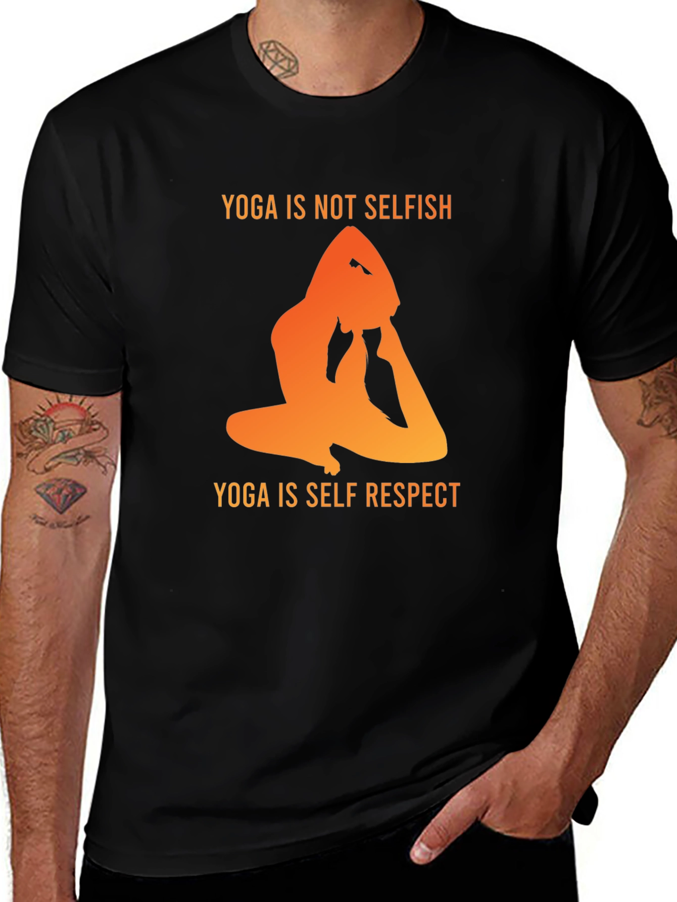 Variant 4 of Yoga is Not Selfish Graphic Tee