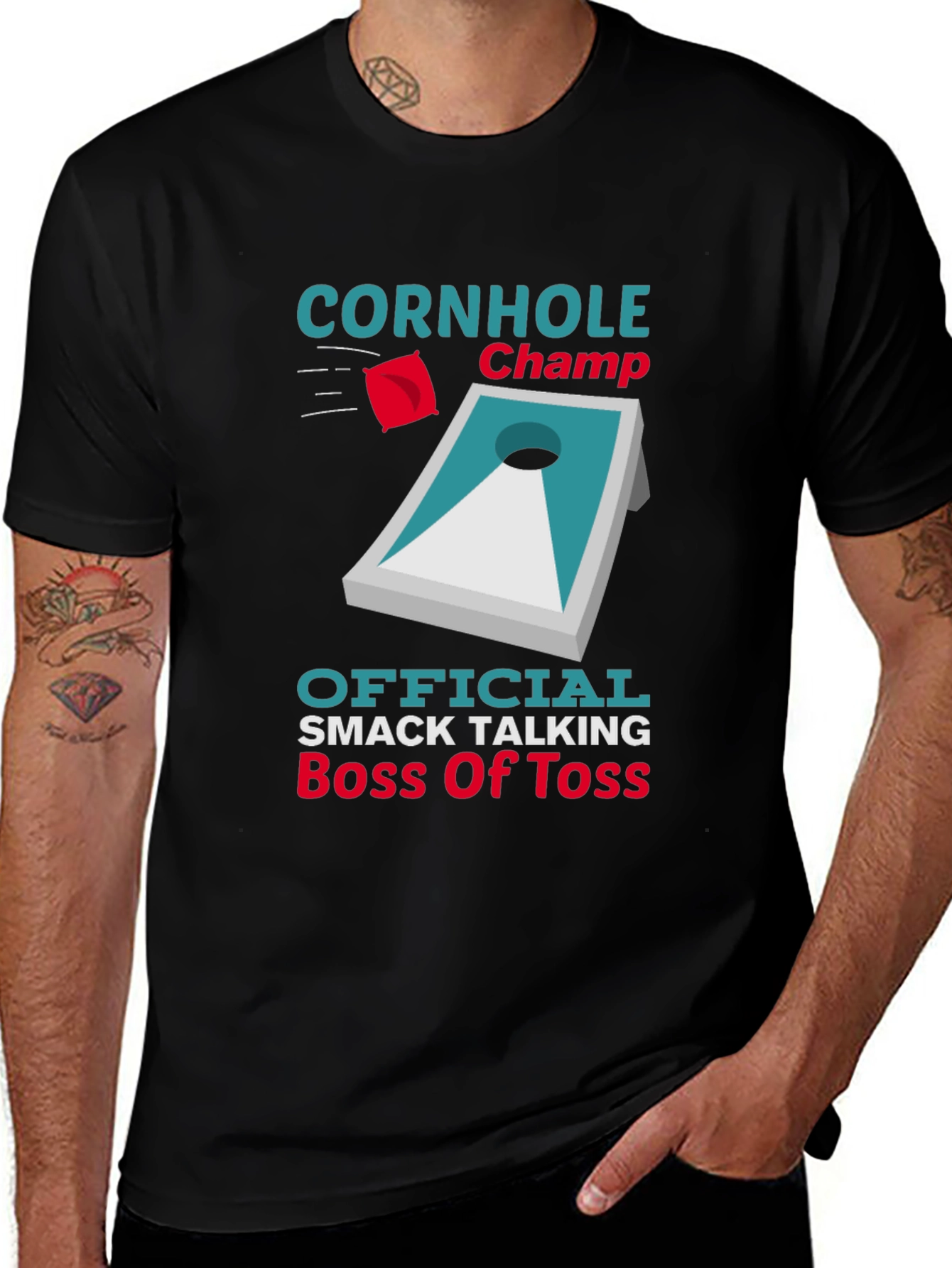 Variant 29 of Cornhole Champ Boss of Toss Graphic T-Shirt