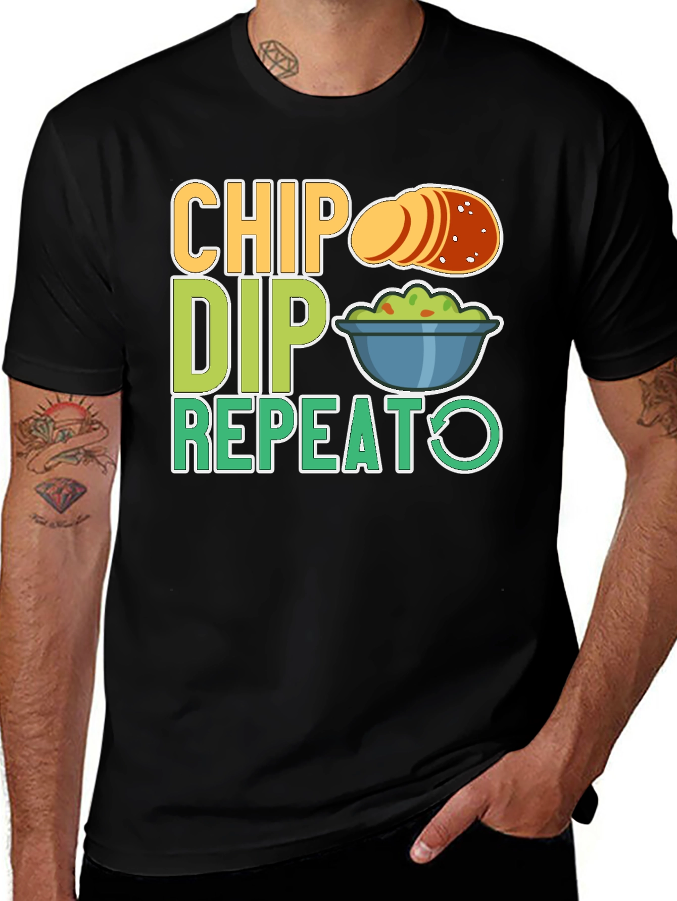 Chip Dip Repeat Graphic Tee