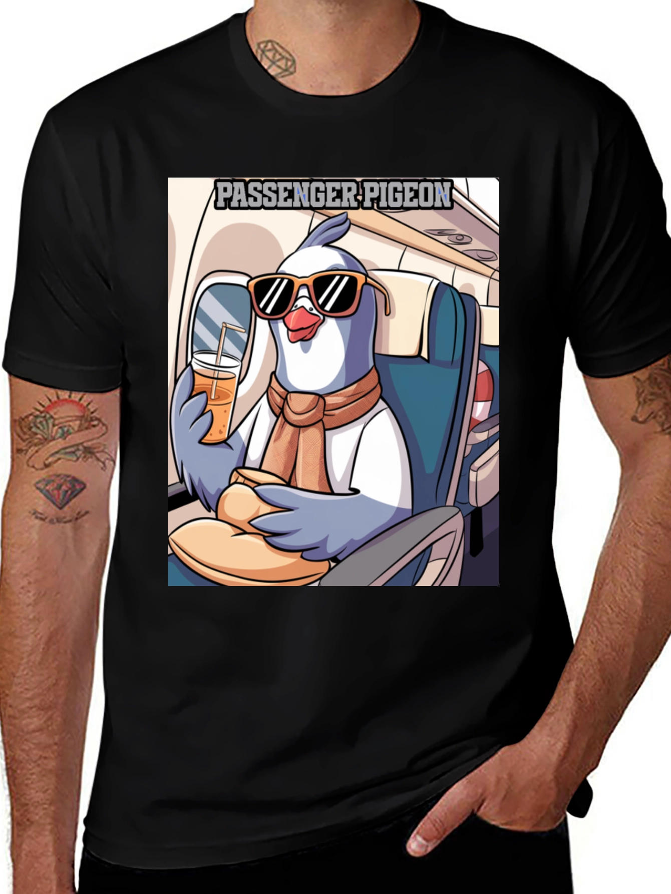 Passenger Pigeon T-Shirt - Cartoon Design