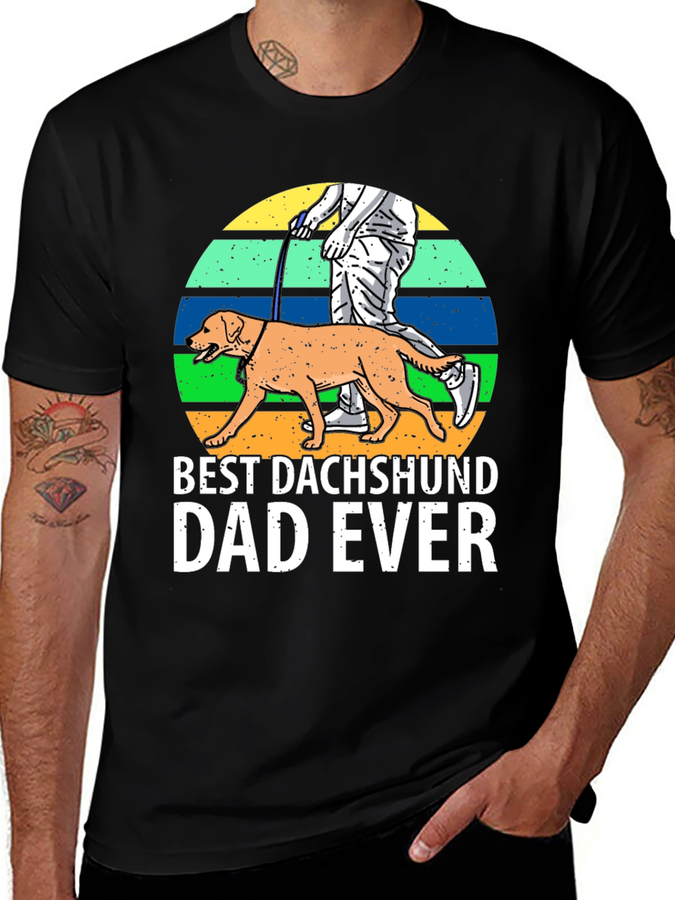 Variant 17 of Best Dachshund Dad Ever T-Shirt
