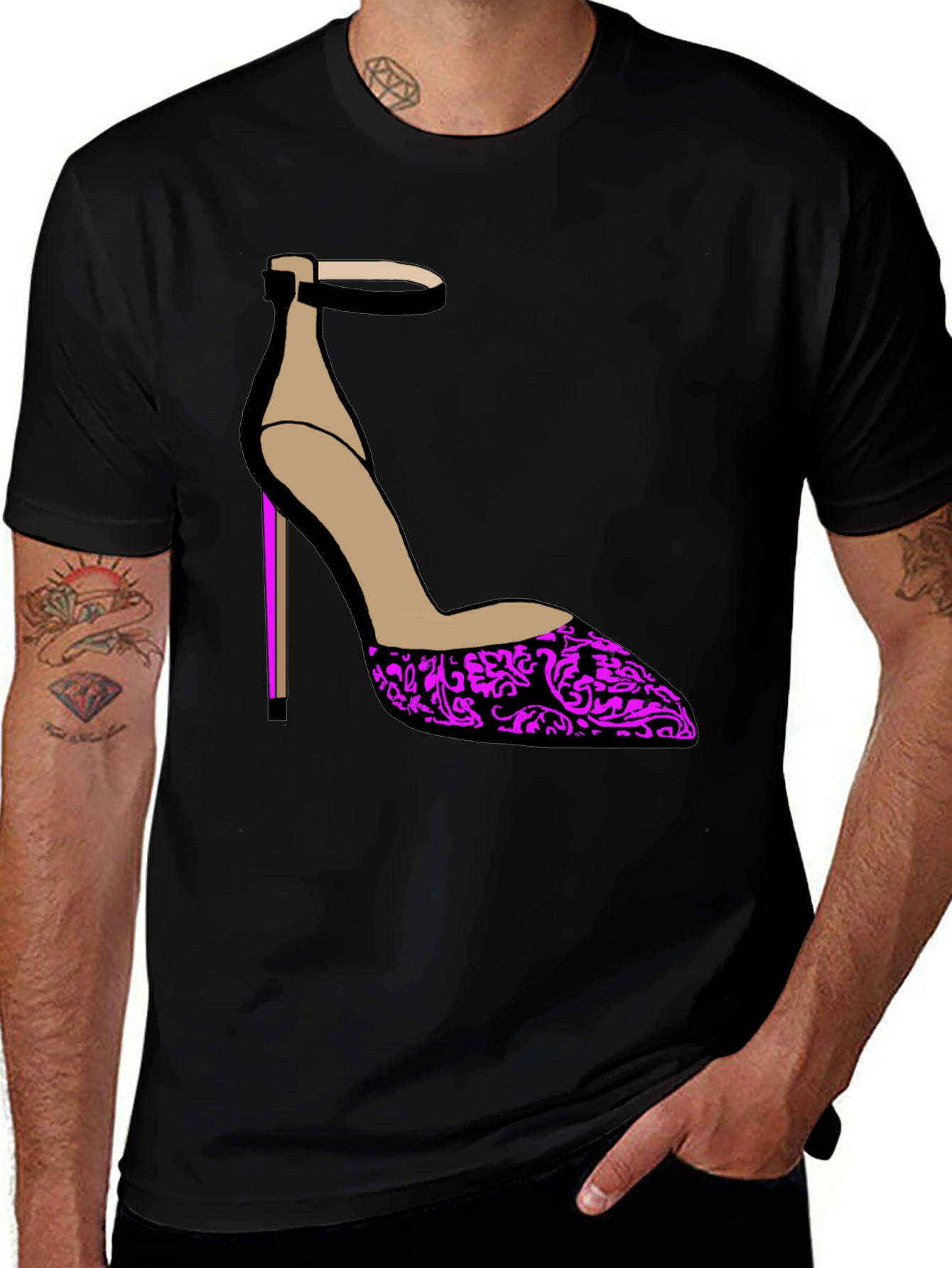 Variant 15 of Stylish Heel Graphic Tee - Statement Fashion