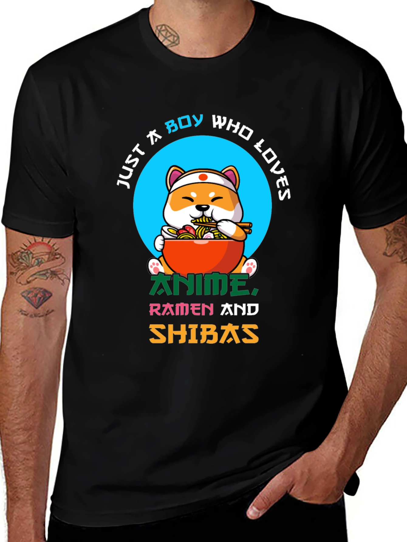 Variant 18 of Anime Ramen Shiba T-Shirt