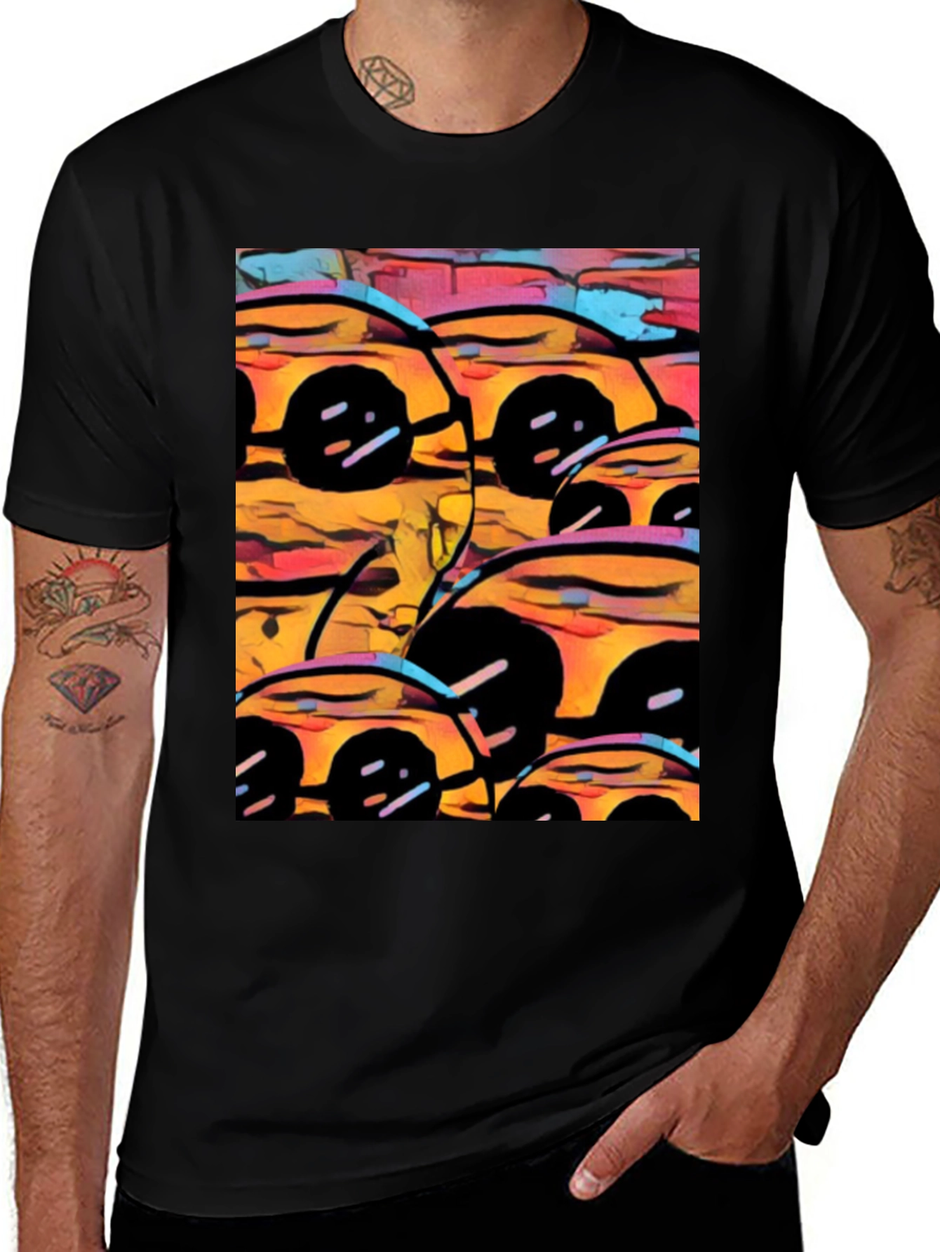 Variant 8 of Abstract Cars Graphic Tee - Modern Art Print